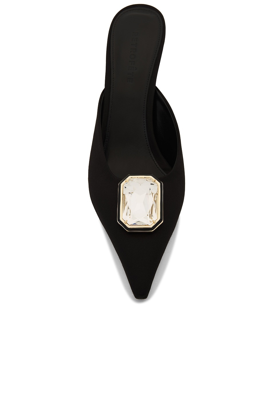 Francesca Satin Kitten Mule - 4