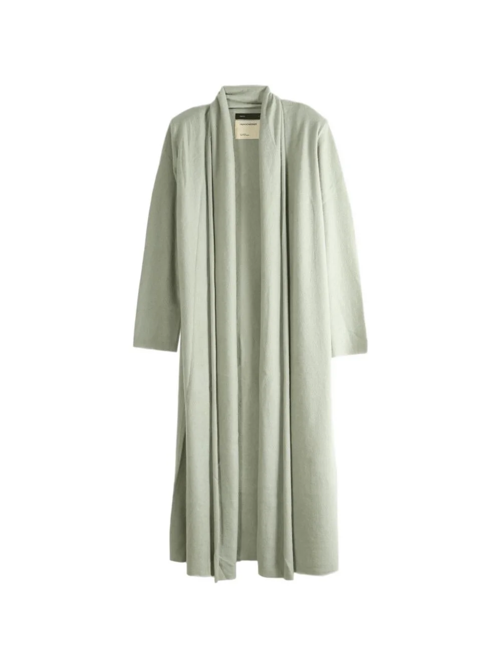 shawl-collar floor-length cardigan - 1