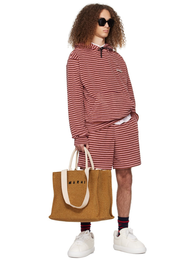 Marni Pink Striped Hoodie outlook