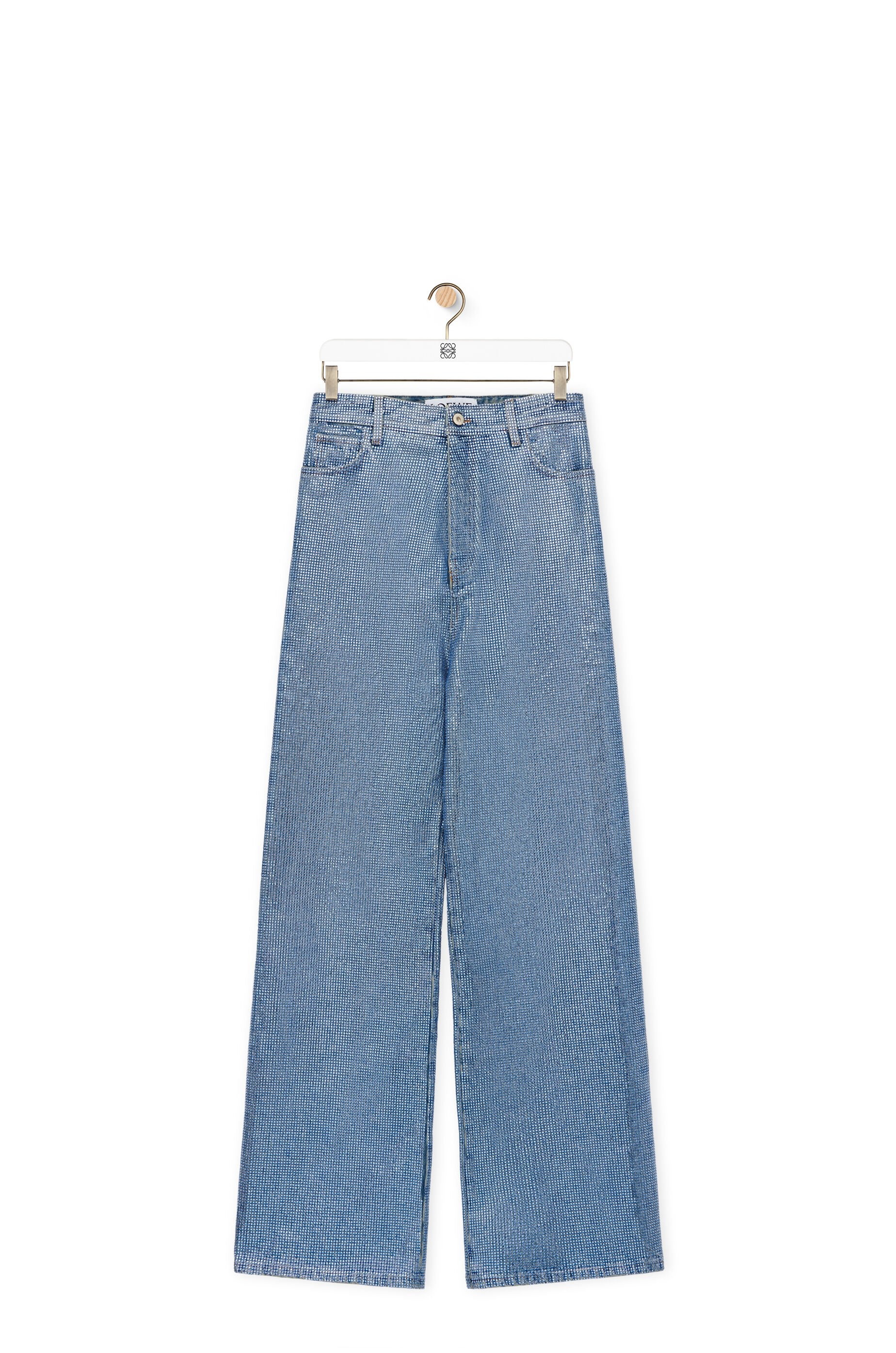 Embelisshed high waisted jeans in denim - 1