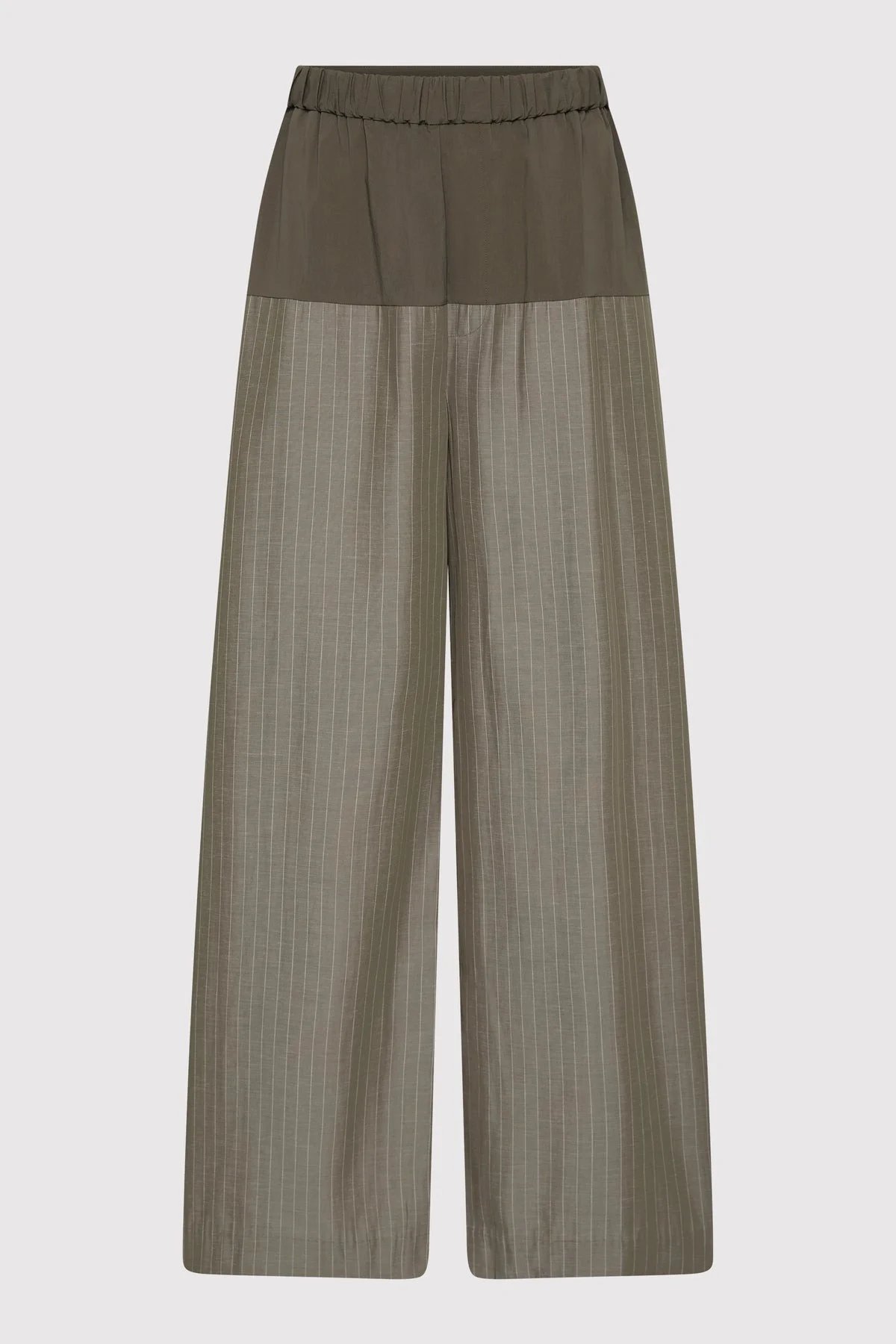 Relaxed Splice Pants - Khaki Pinstripe - 1
