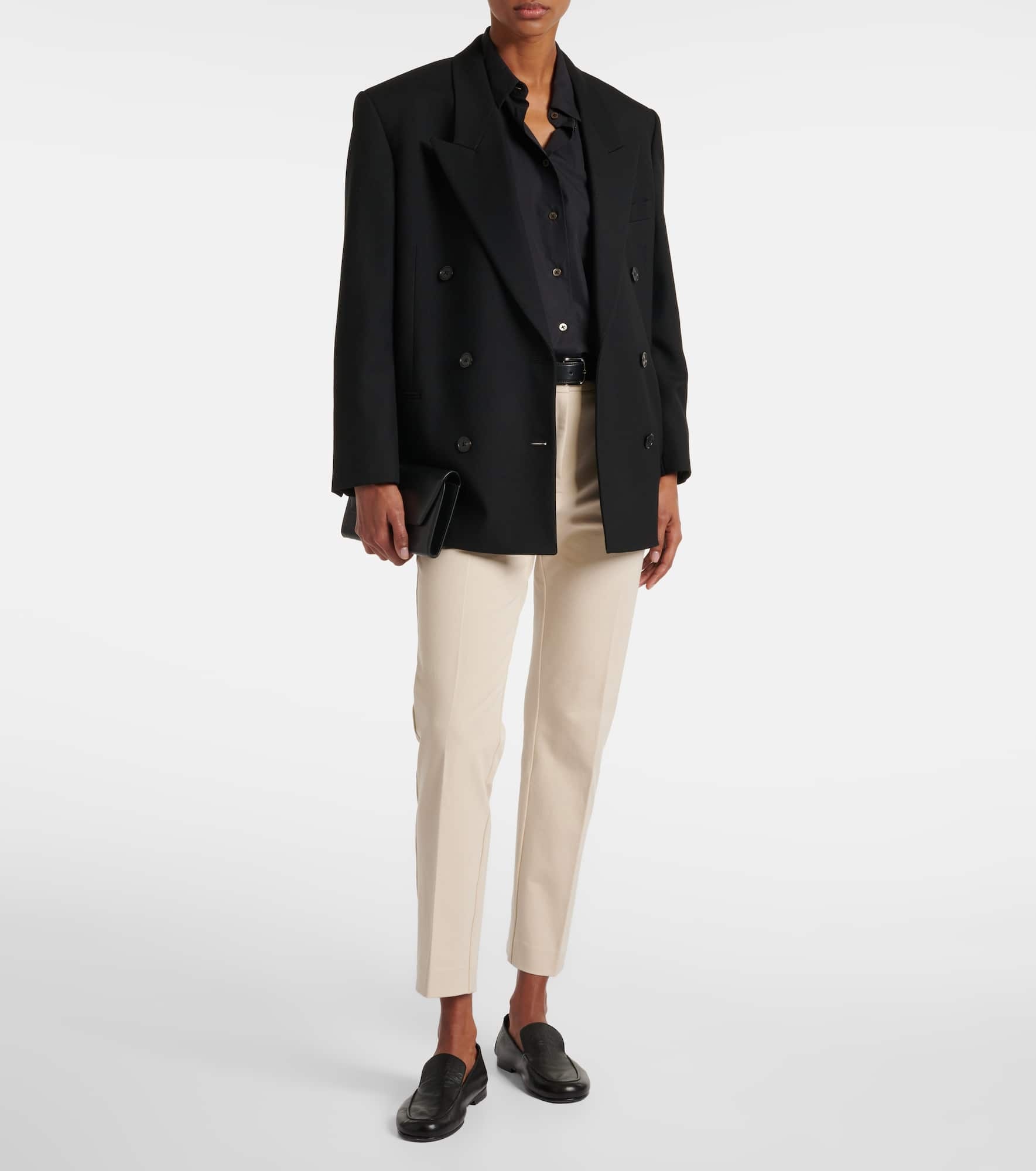 Coleman cropped gabardine slim pants - 2