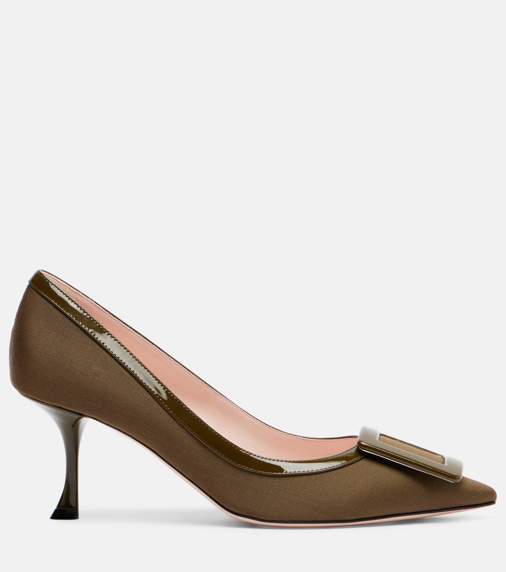 Viv In The City 65 leather-trimmed pumps - 4
