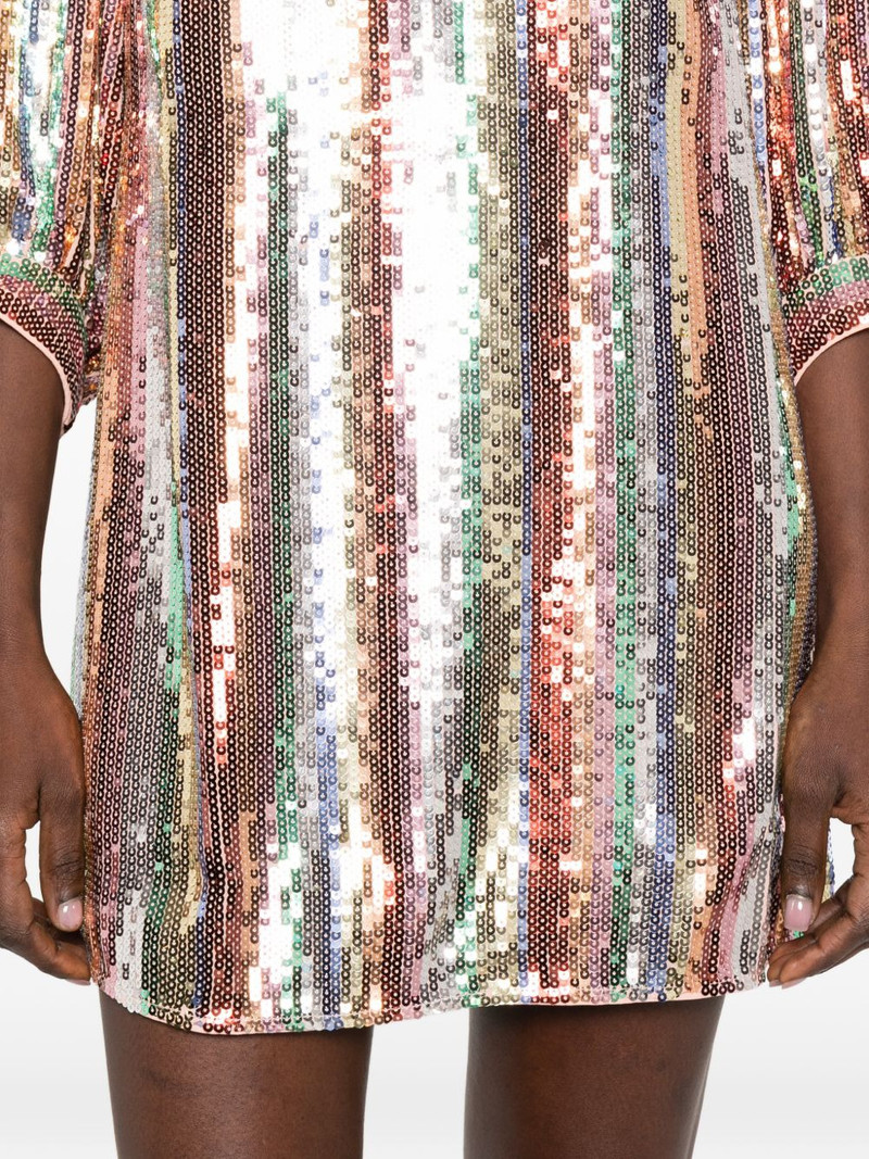 Laurie striped sequinned mini dress 5