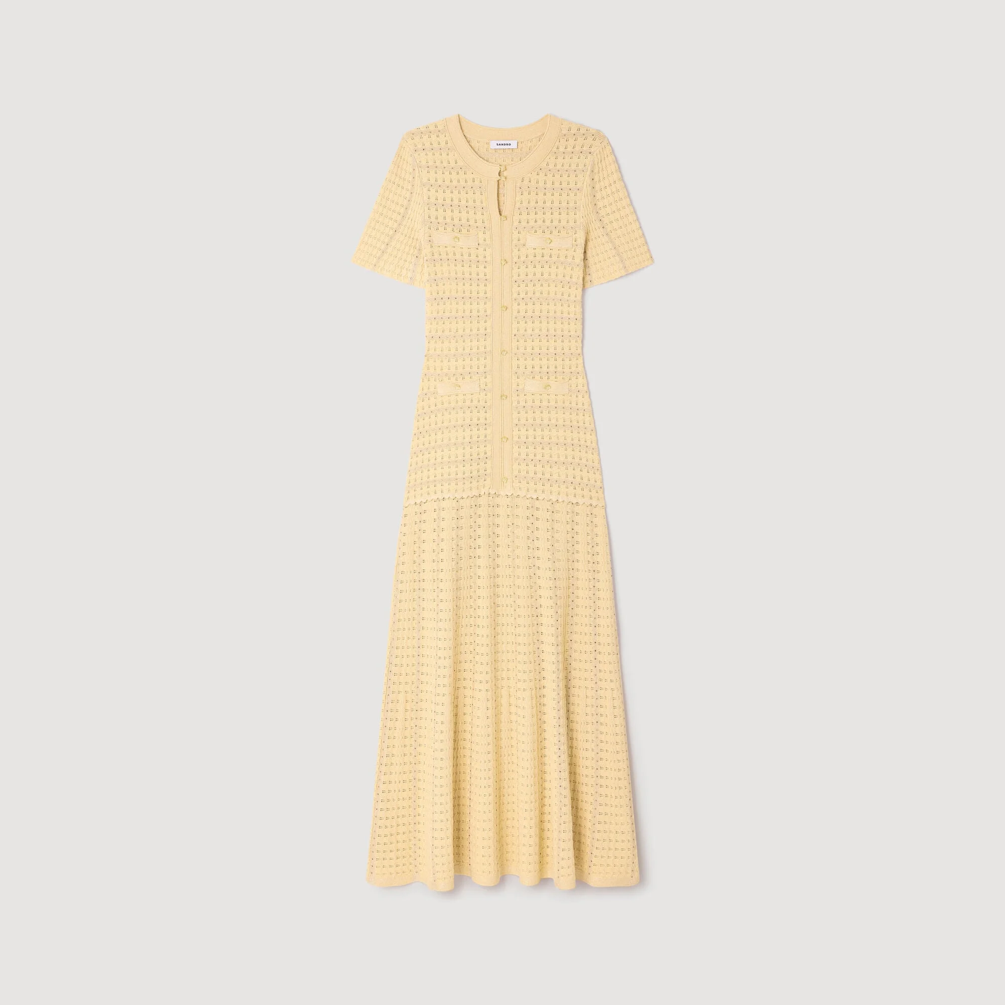 RHINESTONE KNIT MAXI DRESS - 1