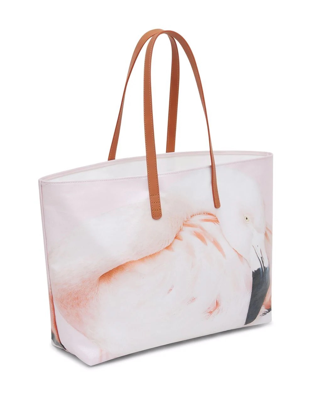 flamingo-print tote bag - 2