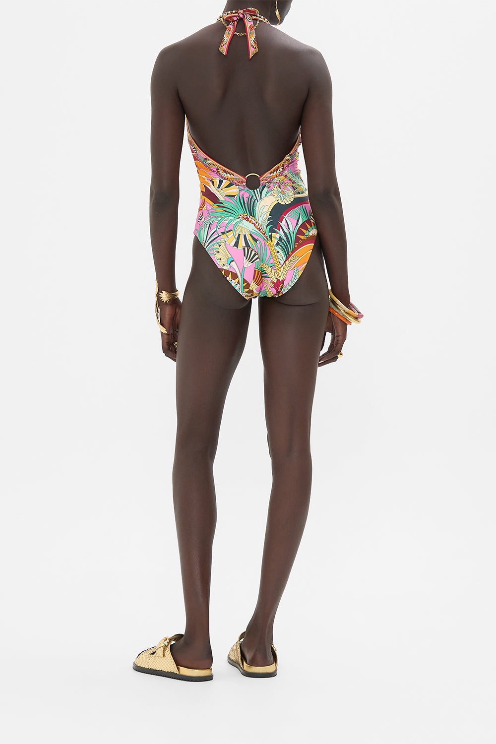 RING DETAIL PLUNGE V ONE PIECE - 3