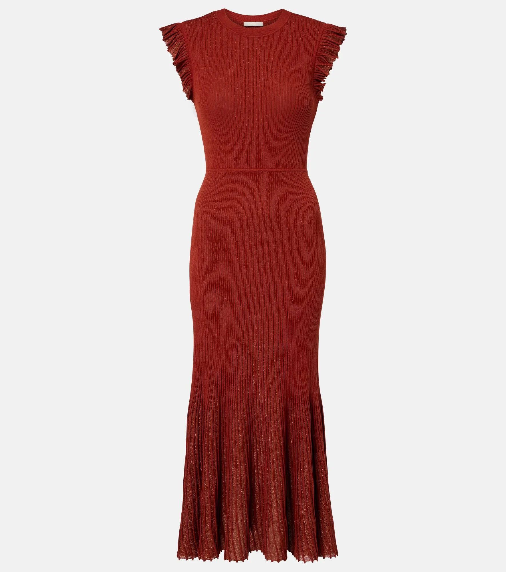 Noelle knitted lamé midi dress - 1