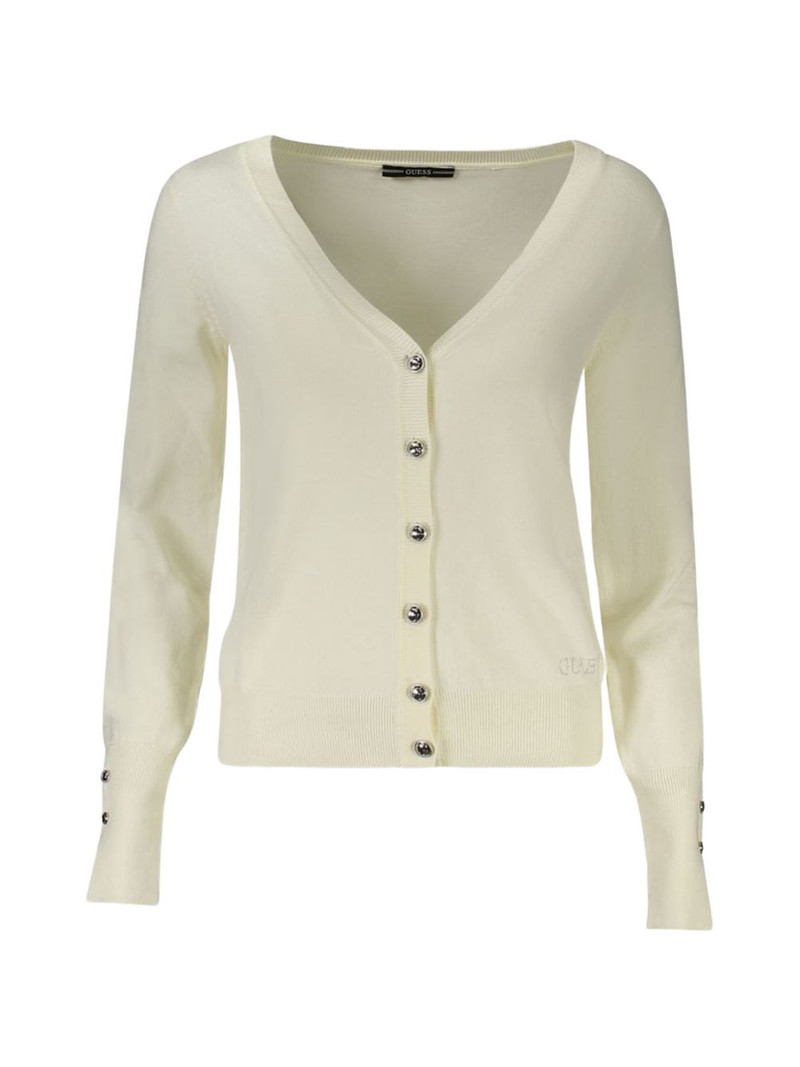 V-neck button-fastening cardigan 1