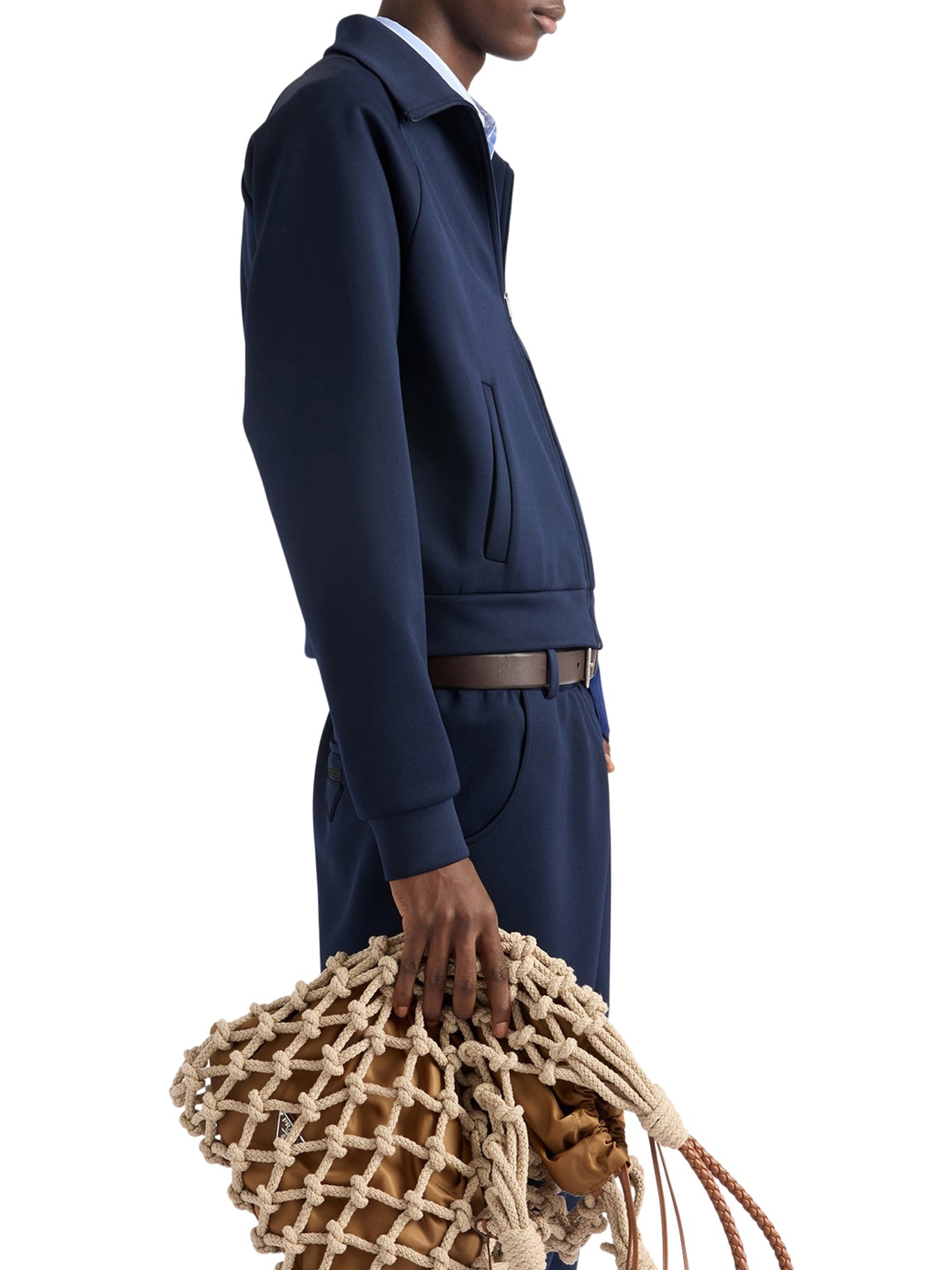 TECHNICAL FABRIC ZIP-UP SWEATSHIRT - 5