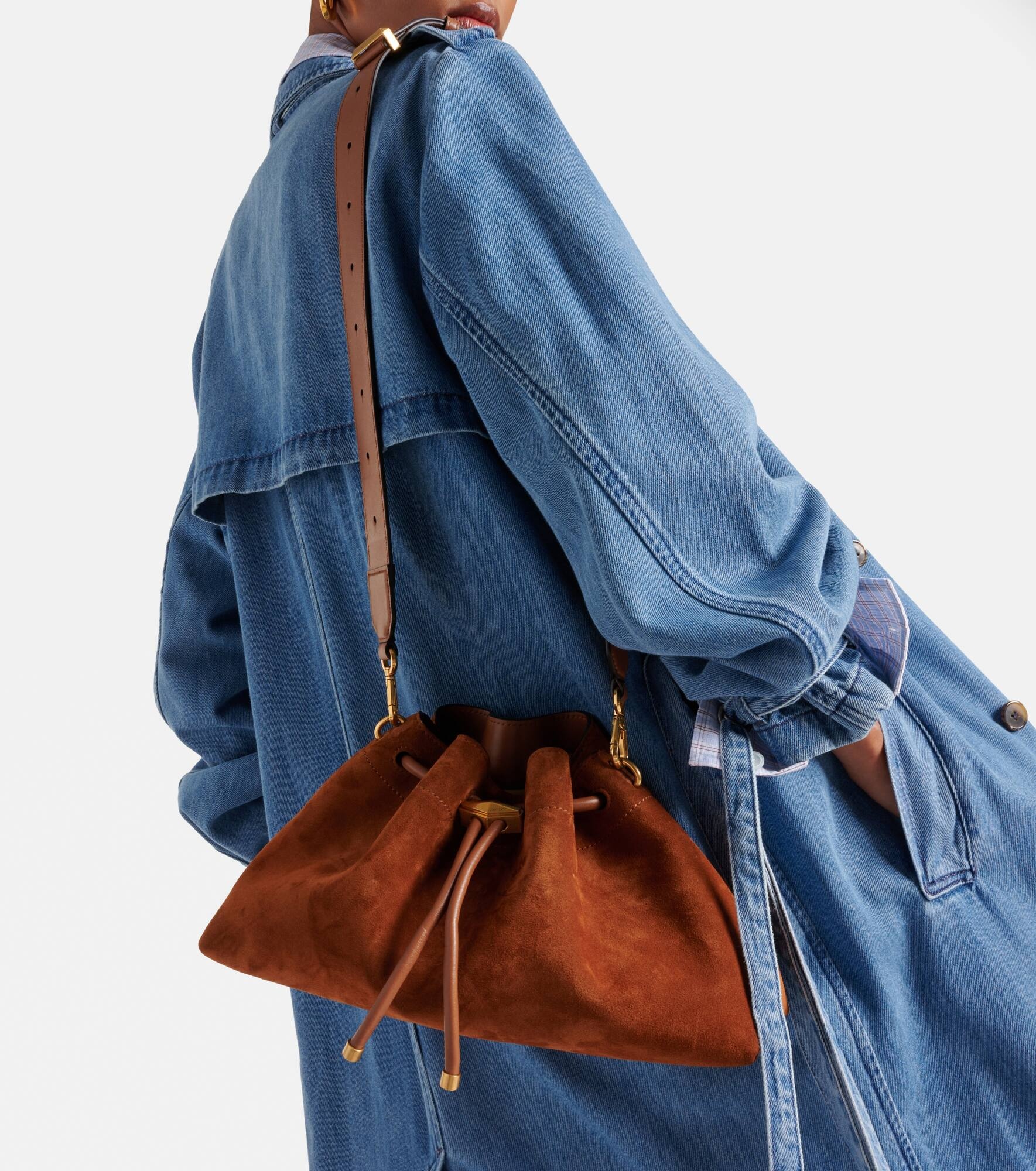 Bon Bon suede bucket bag - 3
