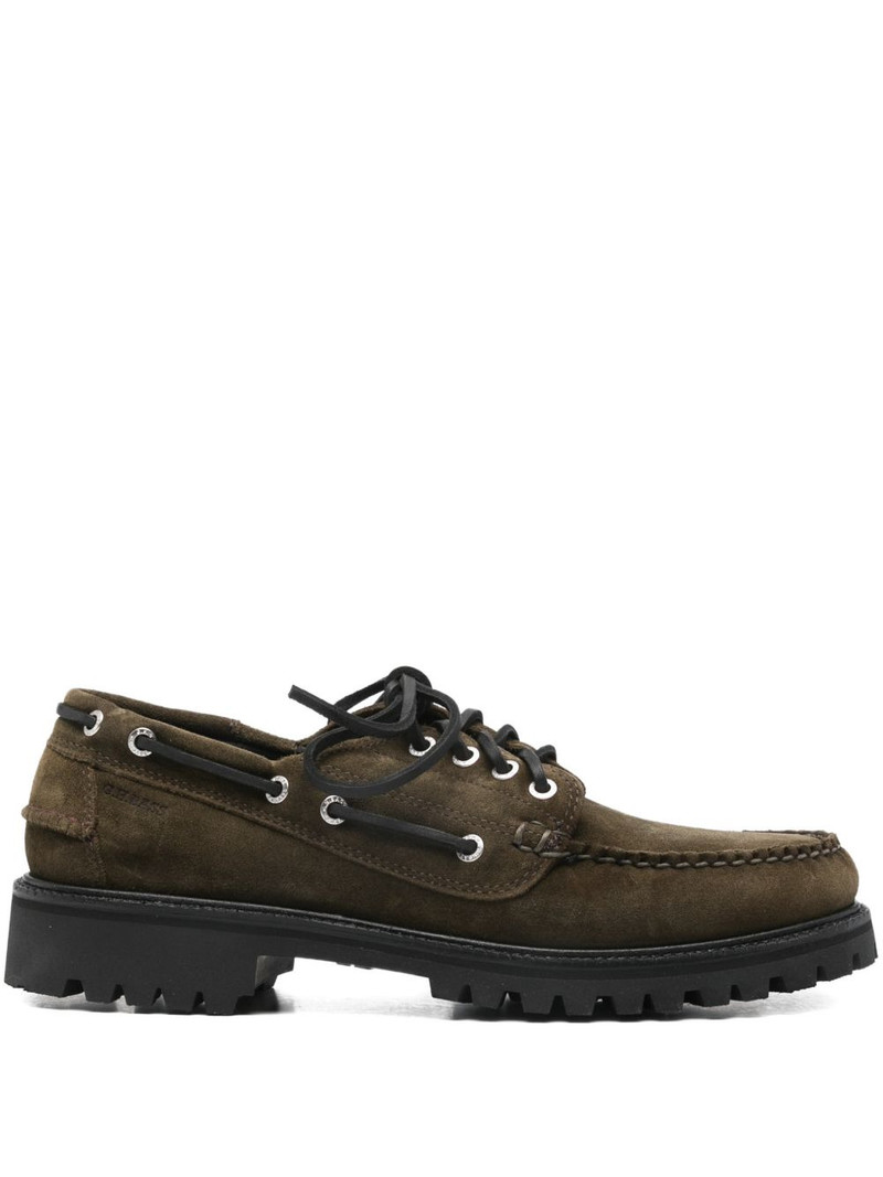 lace-up lug-sole boat shoes 1