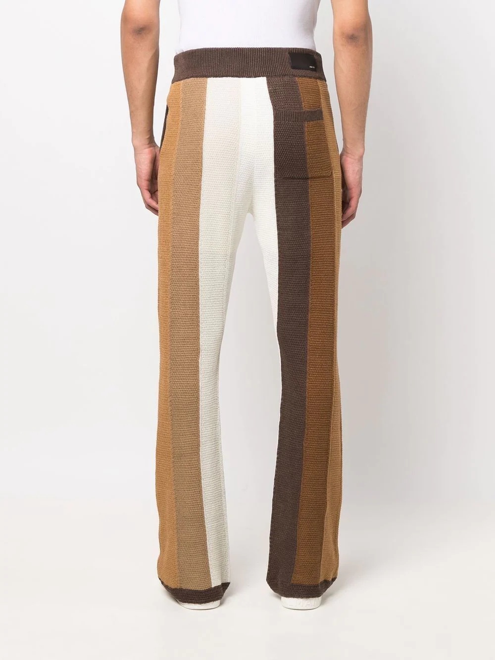 striped straight-leg trousers - 4