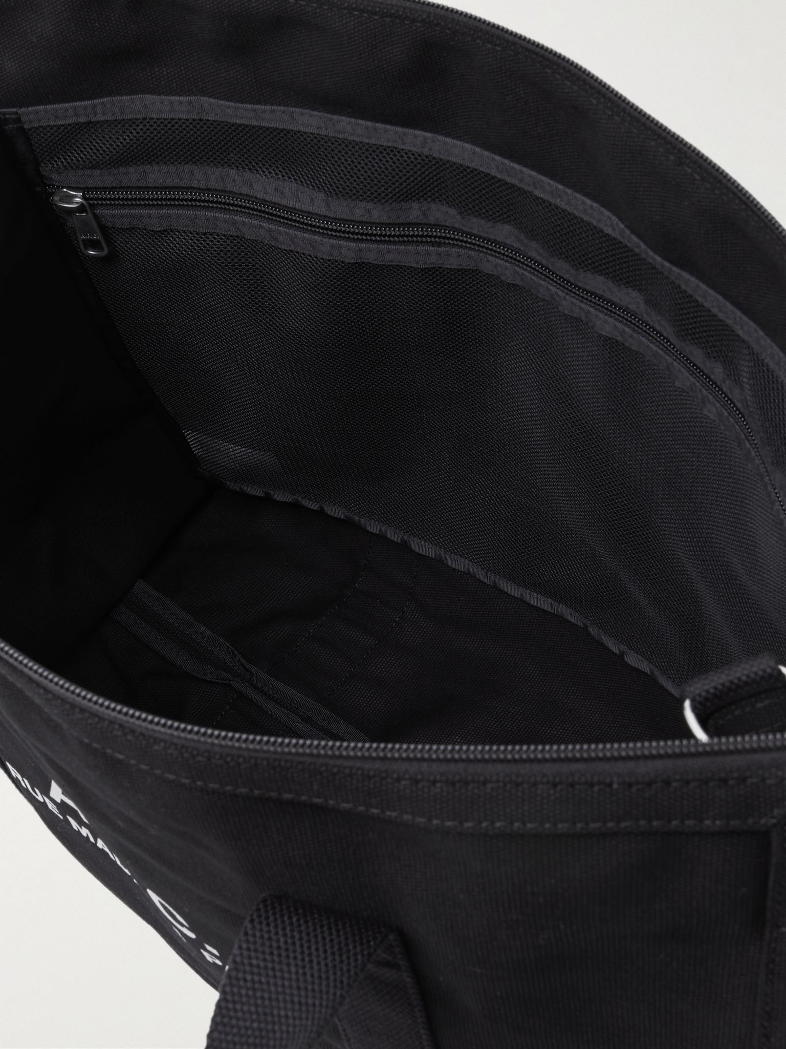 Recuperation Logo-Print Cotton-Canvas Tote Bag Black - 5