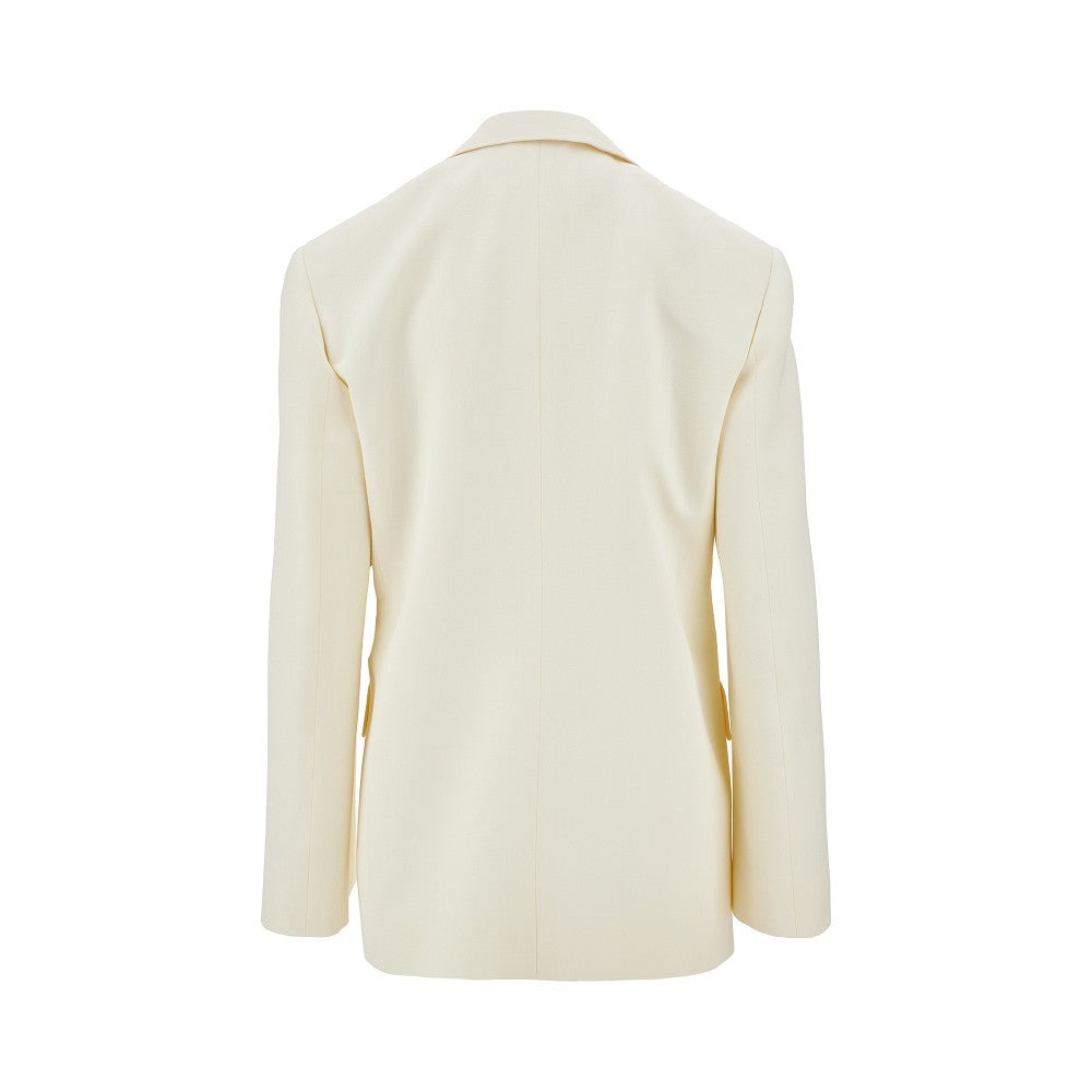 ジャケット Jil Sander Viscose Silk Blend Tailored Jacket Heavy Viscose Silk Twill Blouson in Black – SVRN