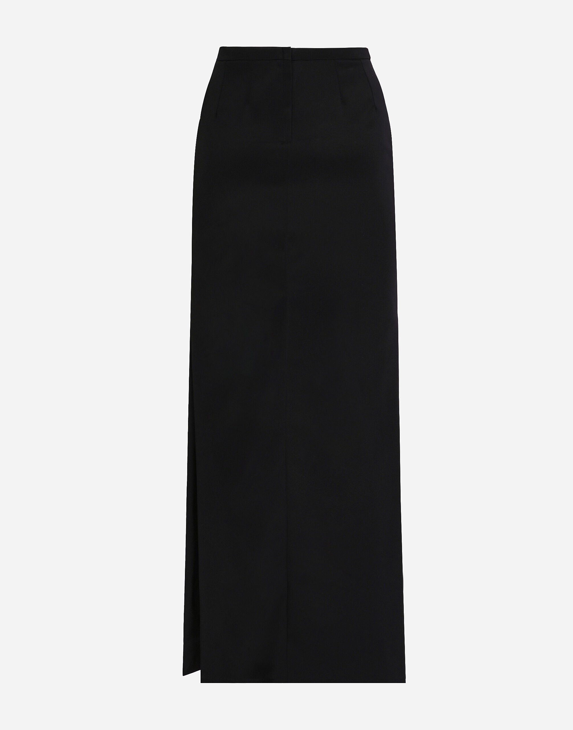 Cady calf-length skirt with slits - 2