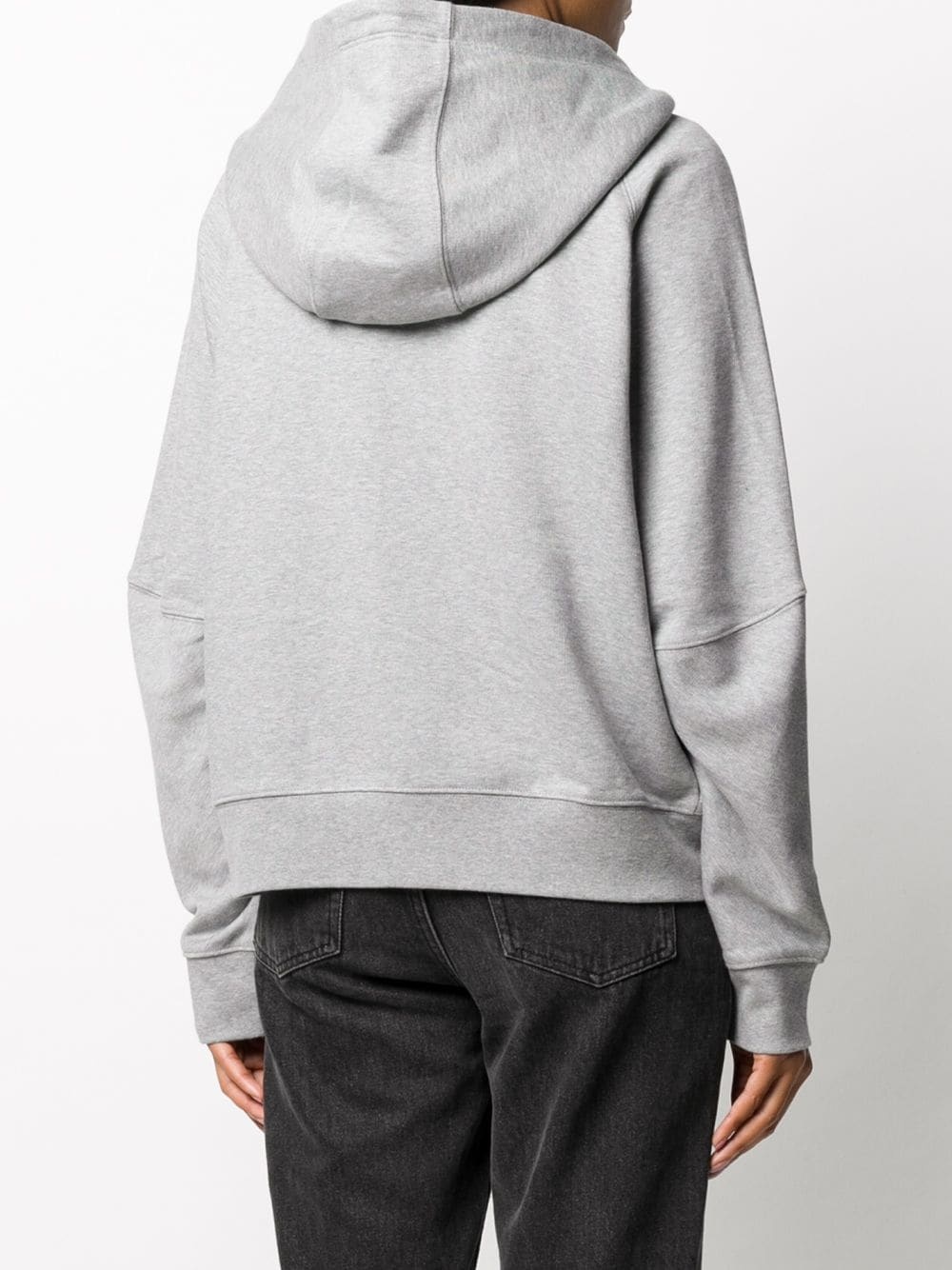 plain zip-up hoodie - 4