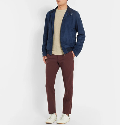 Loro Piana Rain System Suede Bomber Jacket outlook