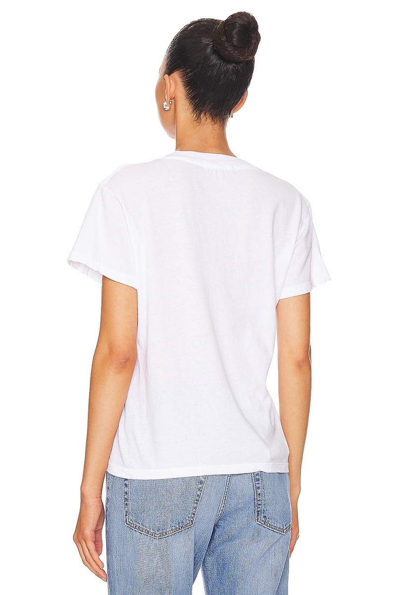 perfectwhitetee Cotton Boxy V Neck Tee outlook