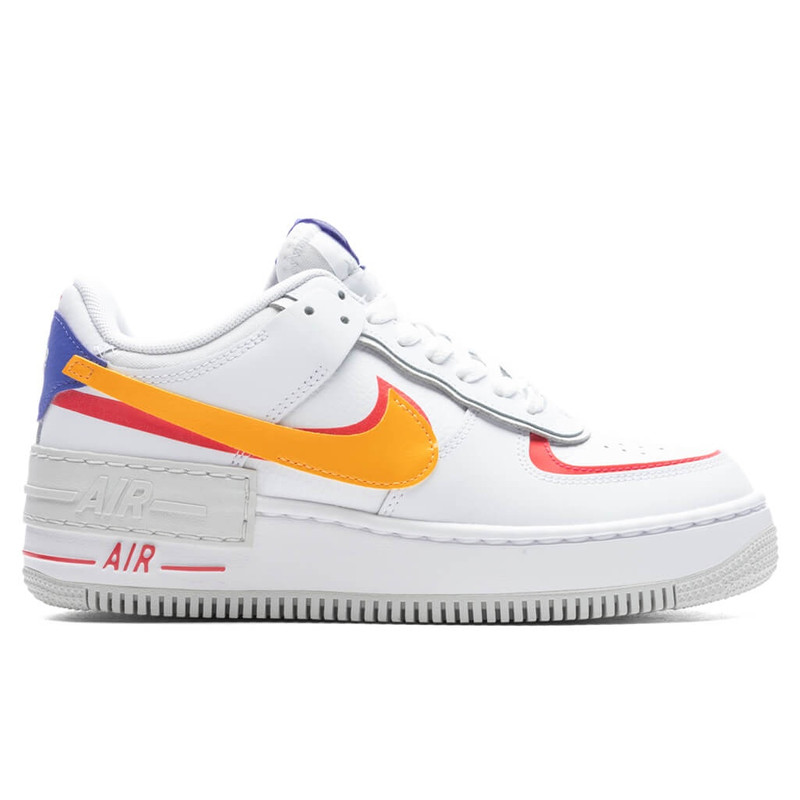 WOMEN'S AF1 SHADOW - WHITE/SUNDIAL/SIREN RED/PHOTON DUST - 1