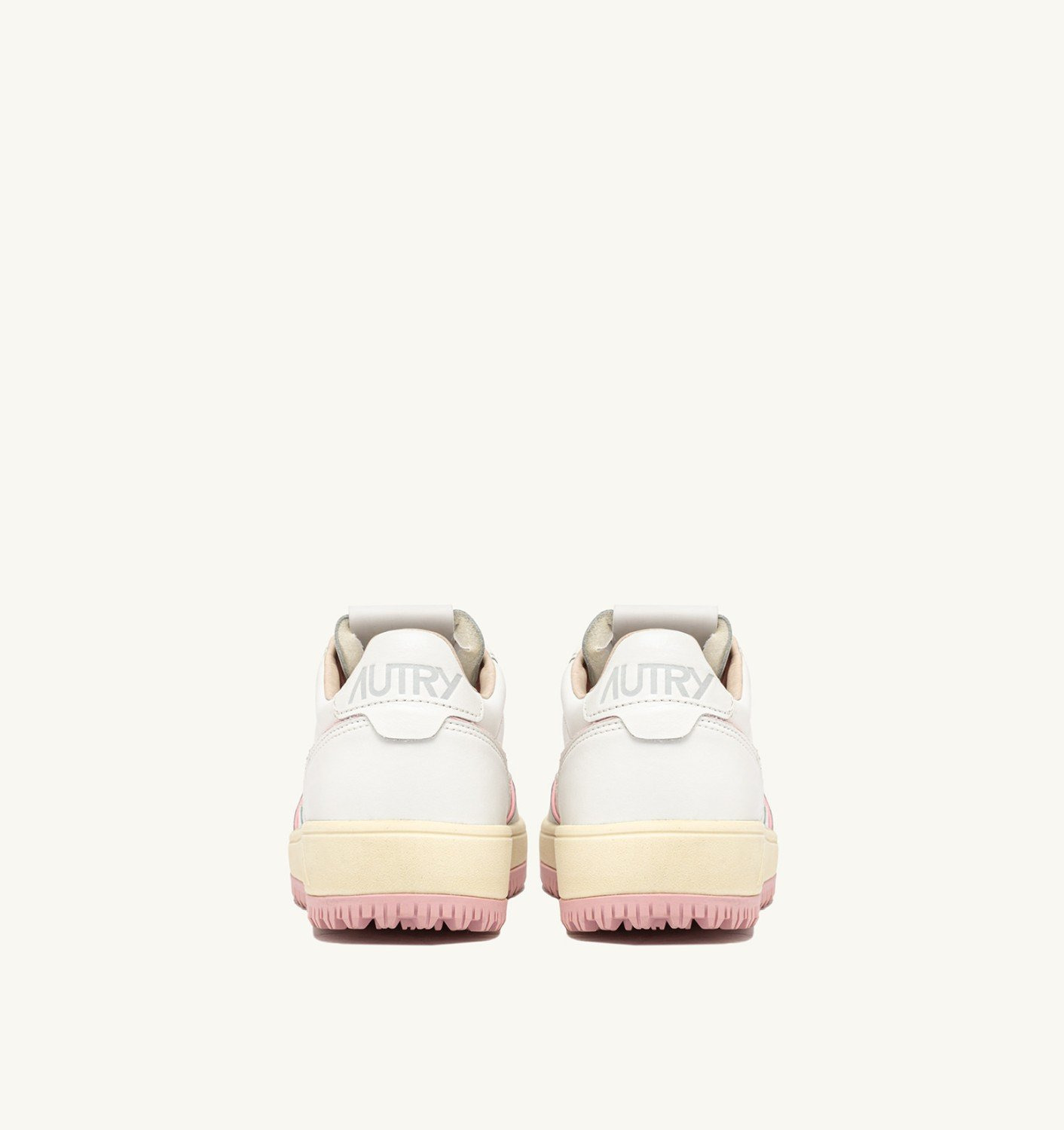 GOLF LOW SNEAKERS IN WHITE AND CORAL BLUSH LEATHER - 3