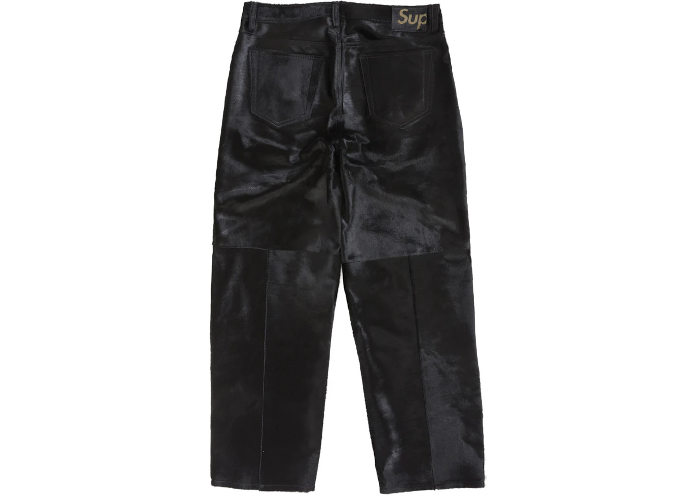 Supreme Ponyhair Loose Fit 5-Pocket Jean Black - 2