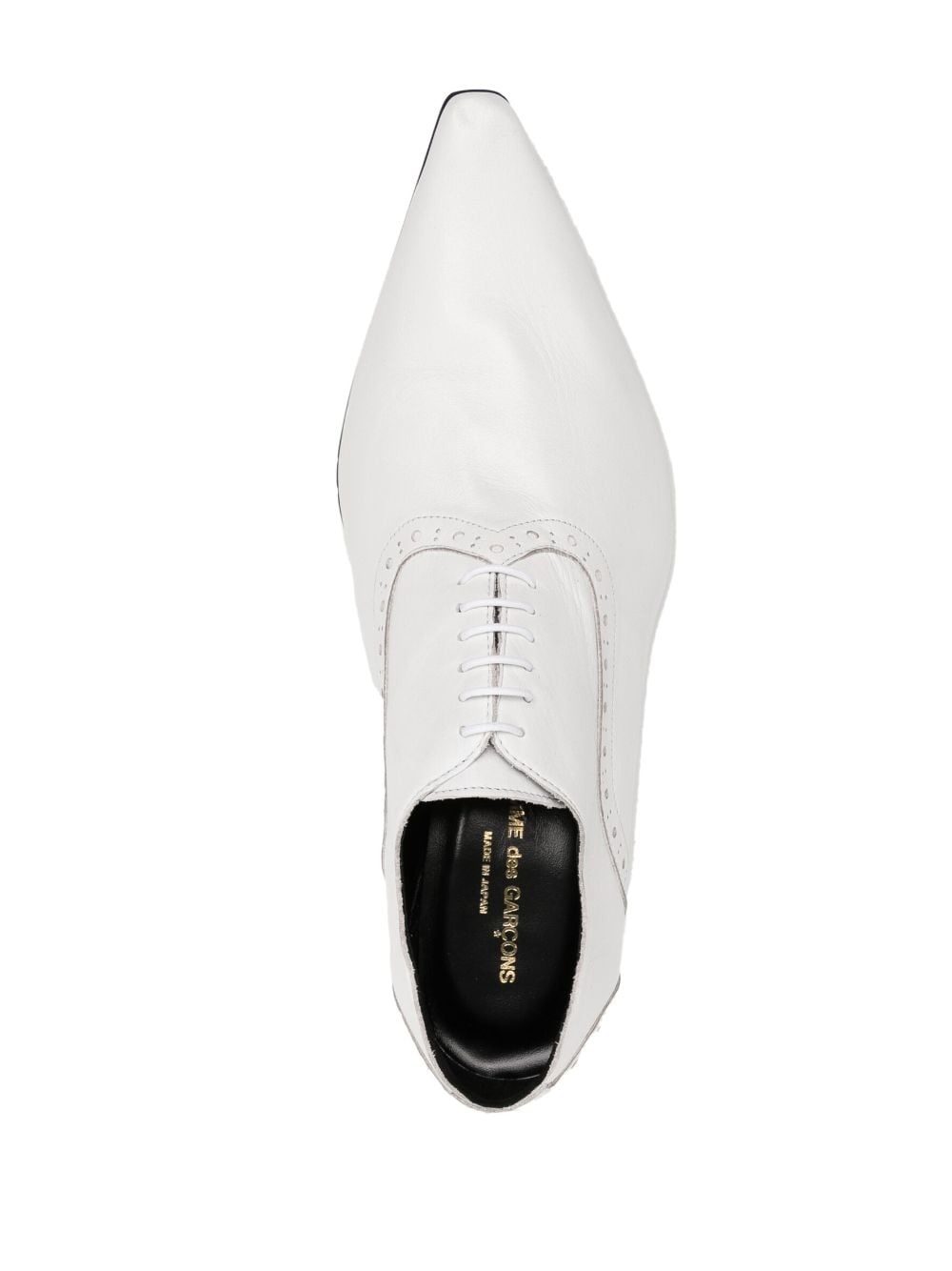 pointed-toe leather pumps - 4