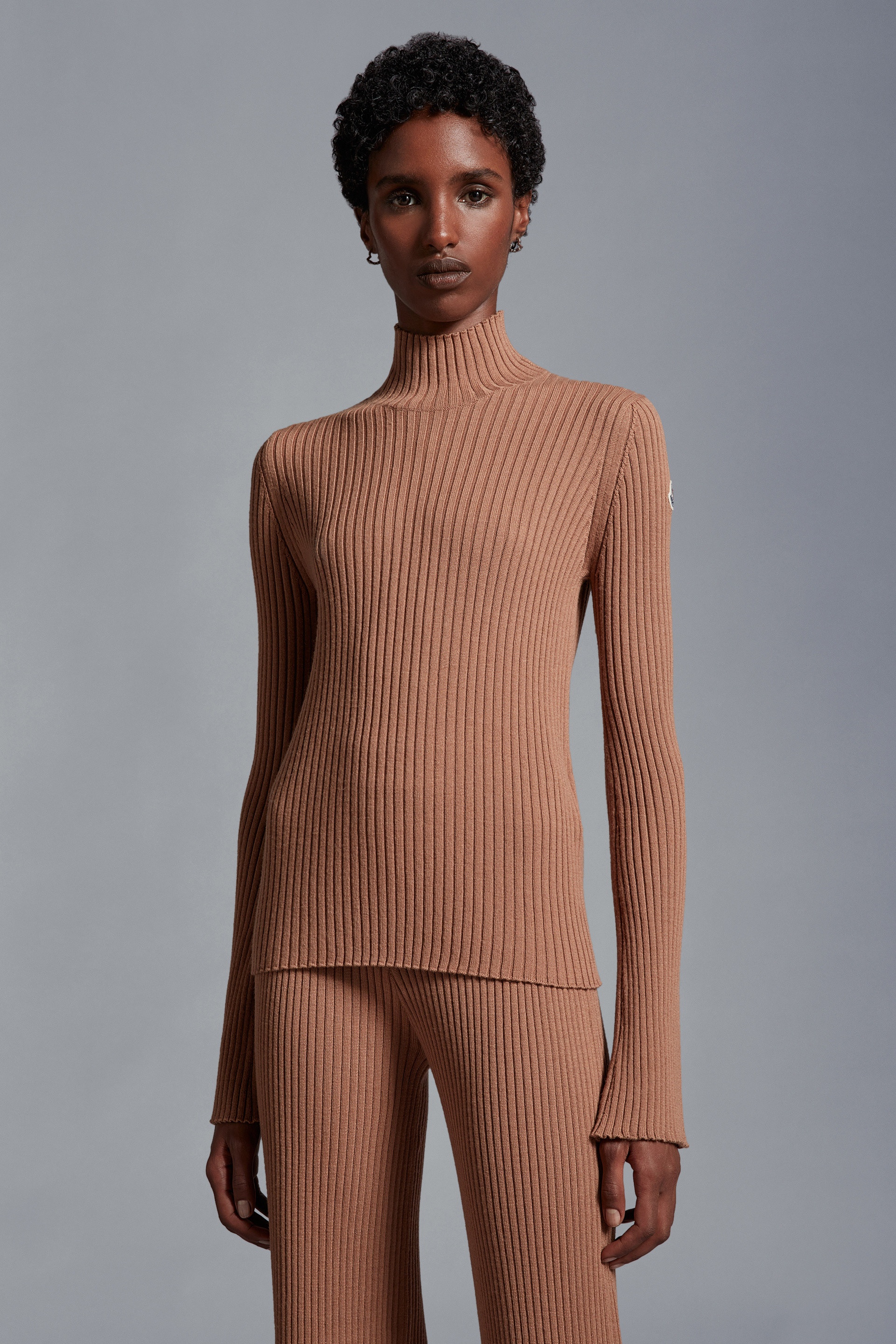 Wool Blend Turtleneck Sweater - 3