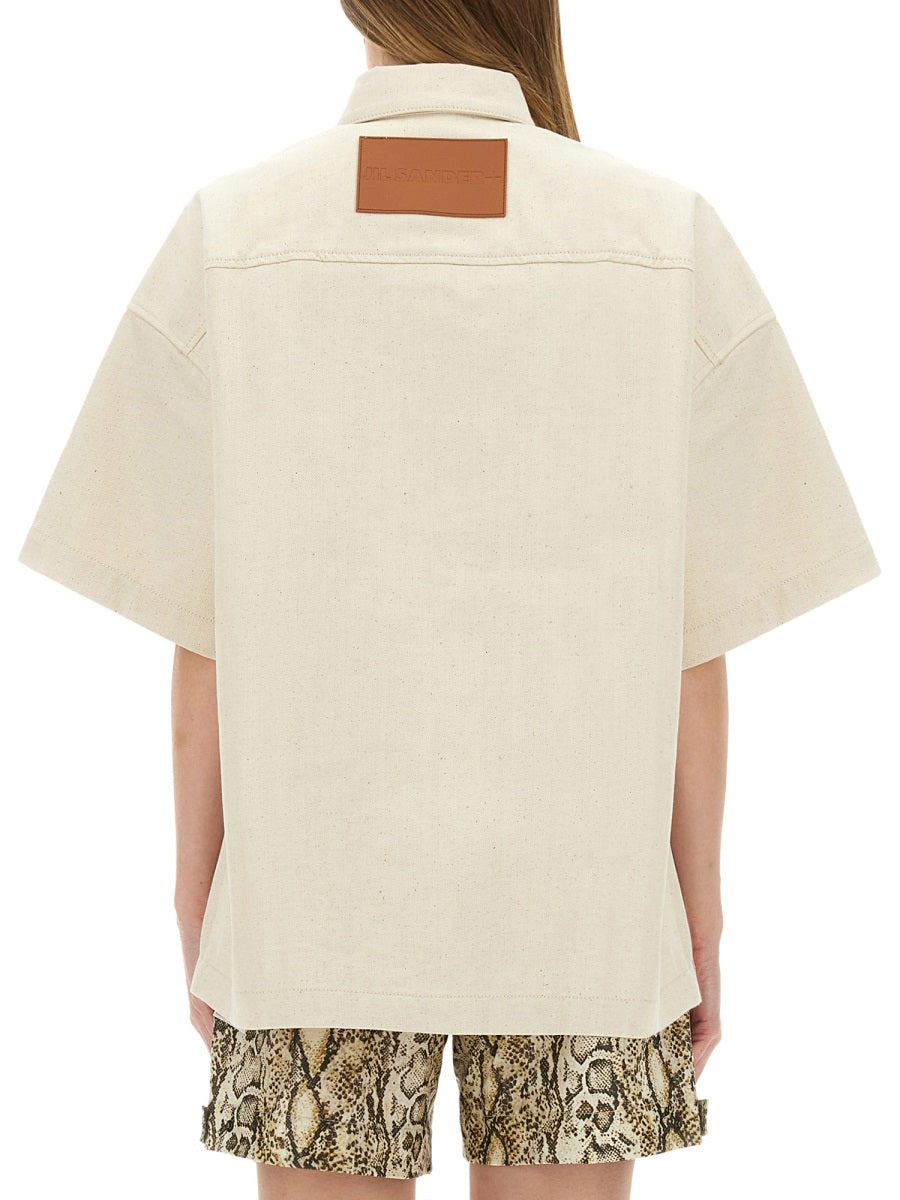 Jil Sander Women Heavy Cotton Shirt - 3