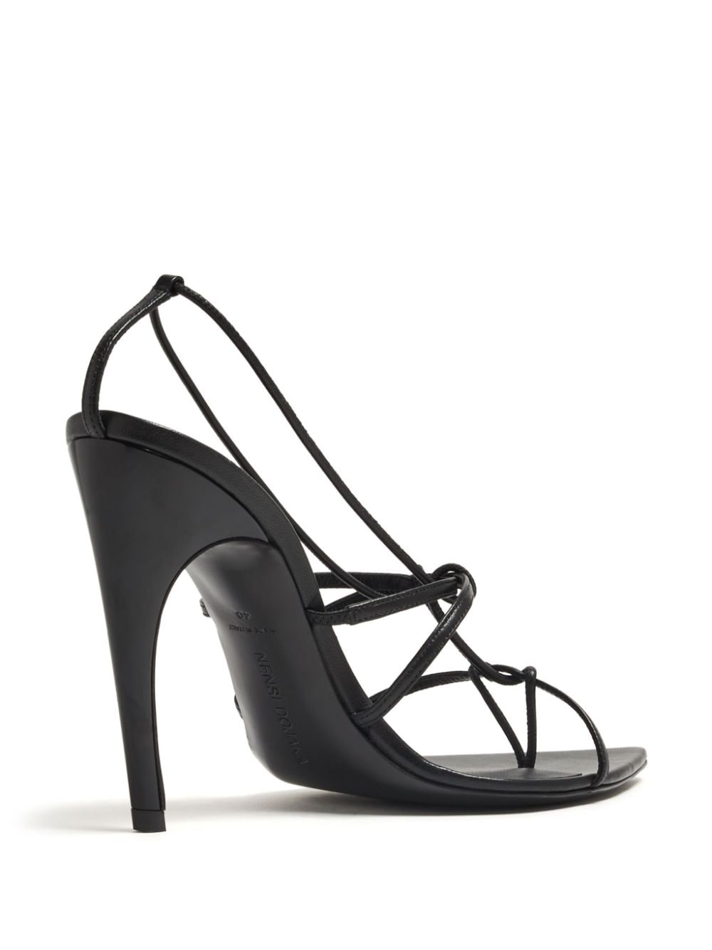 pointed-toe leather sandals - 3