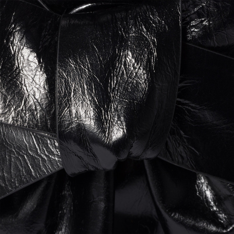 Shiny leather top-handle bag 5