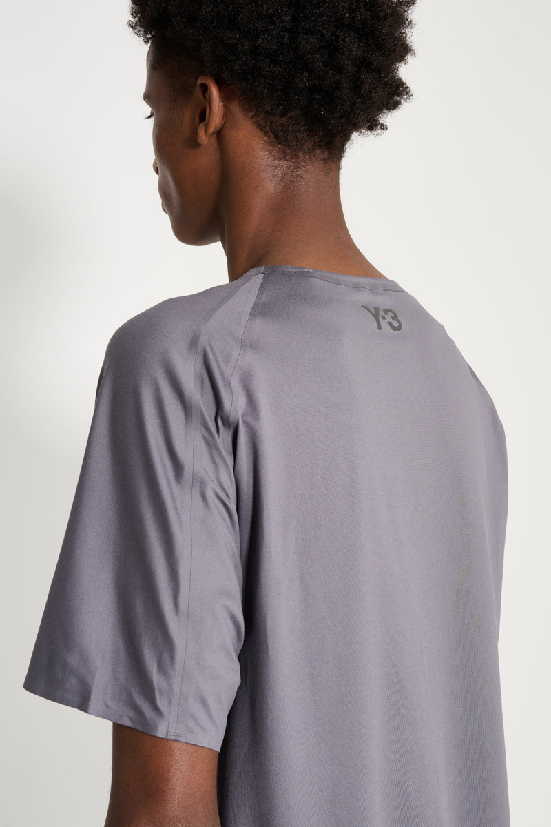 Y-3 Y-3 RUNNING SHORT SLEEVE TEE GRANITE outlook