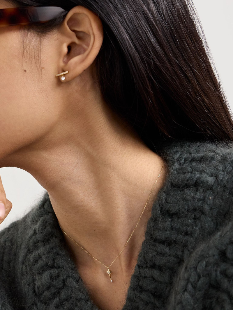 PERSÉE North Star 18-karat gold diamond necklace Gold outlook