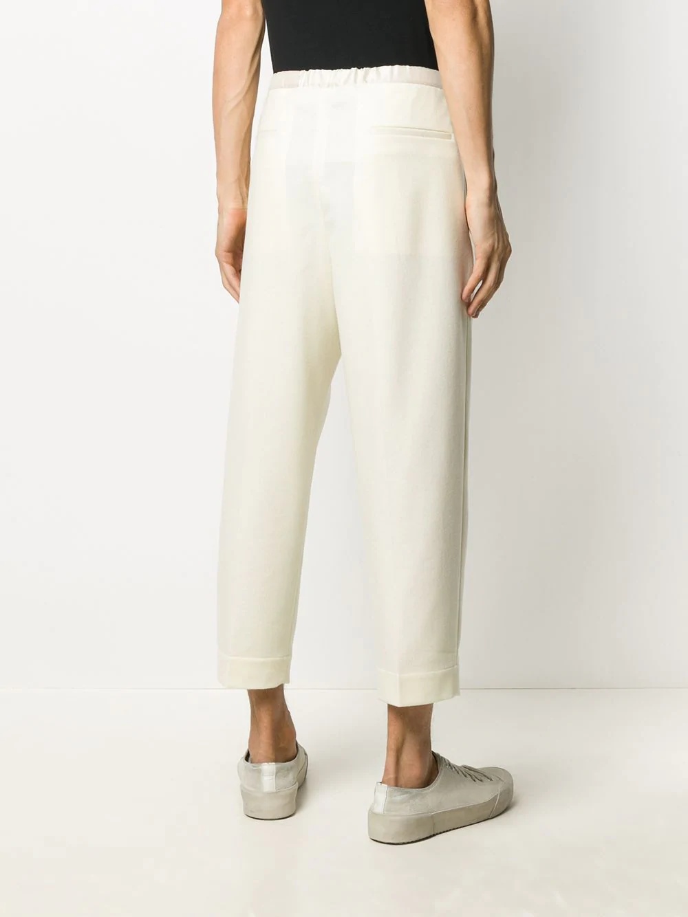 drawstring straight-leg trousers - 4