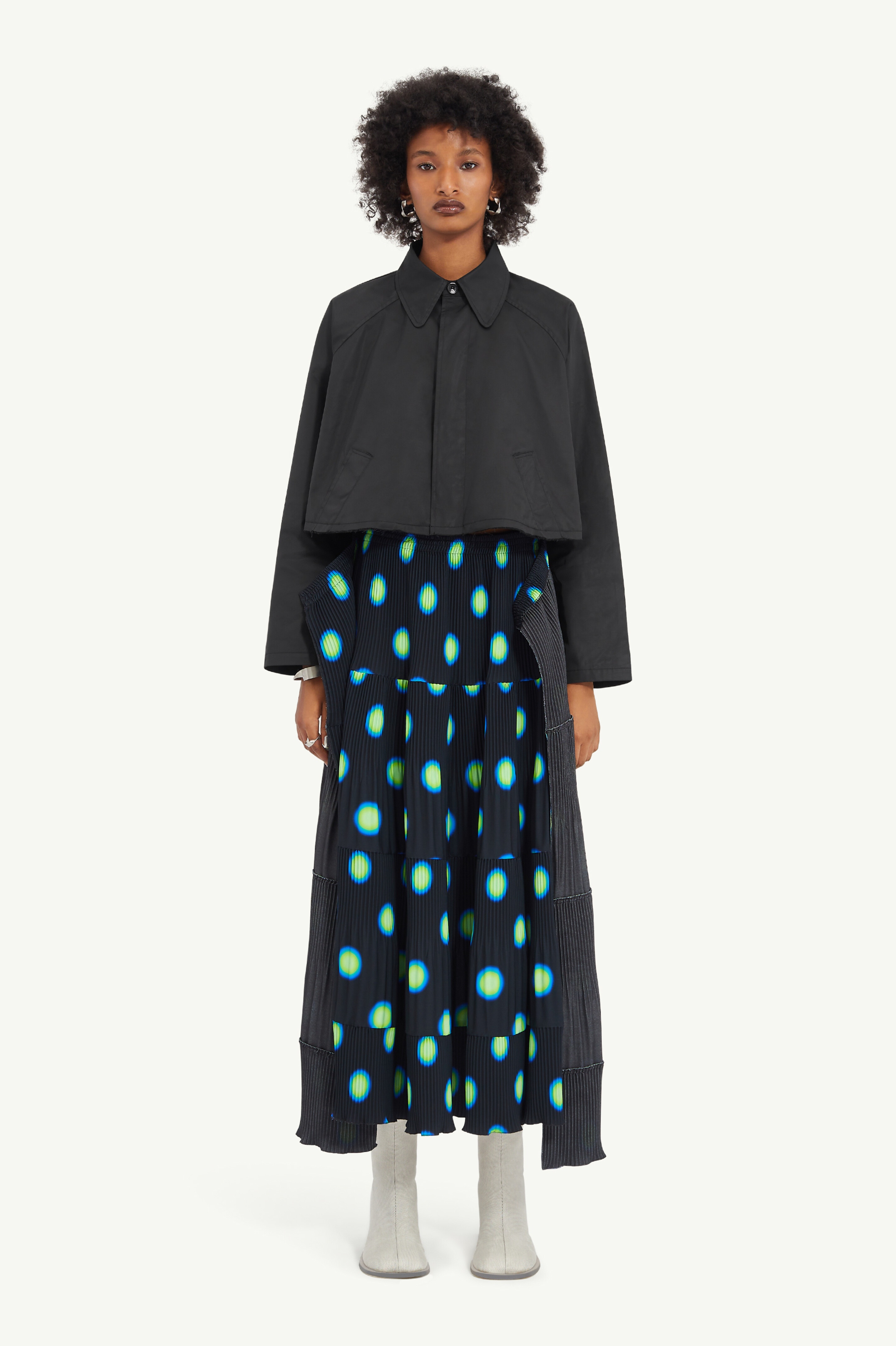 Cropped Twill Jacket - 2