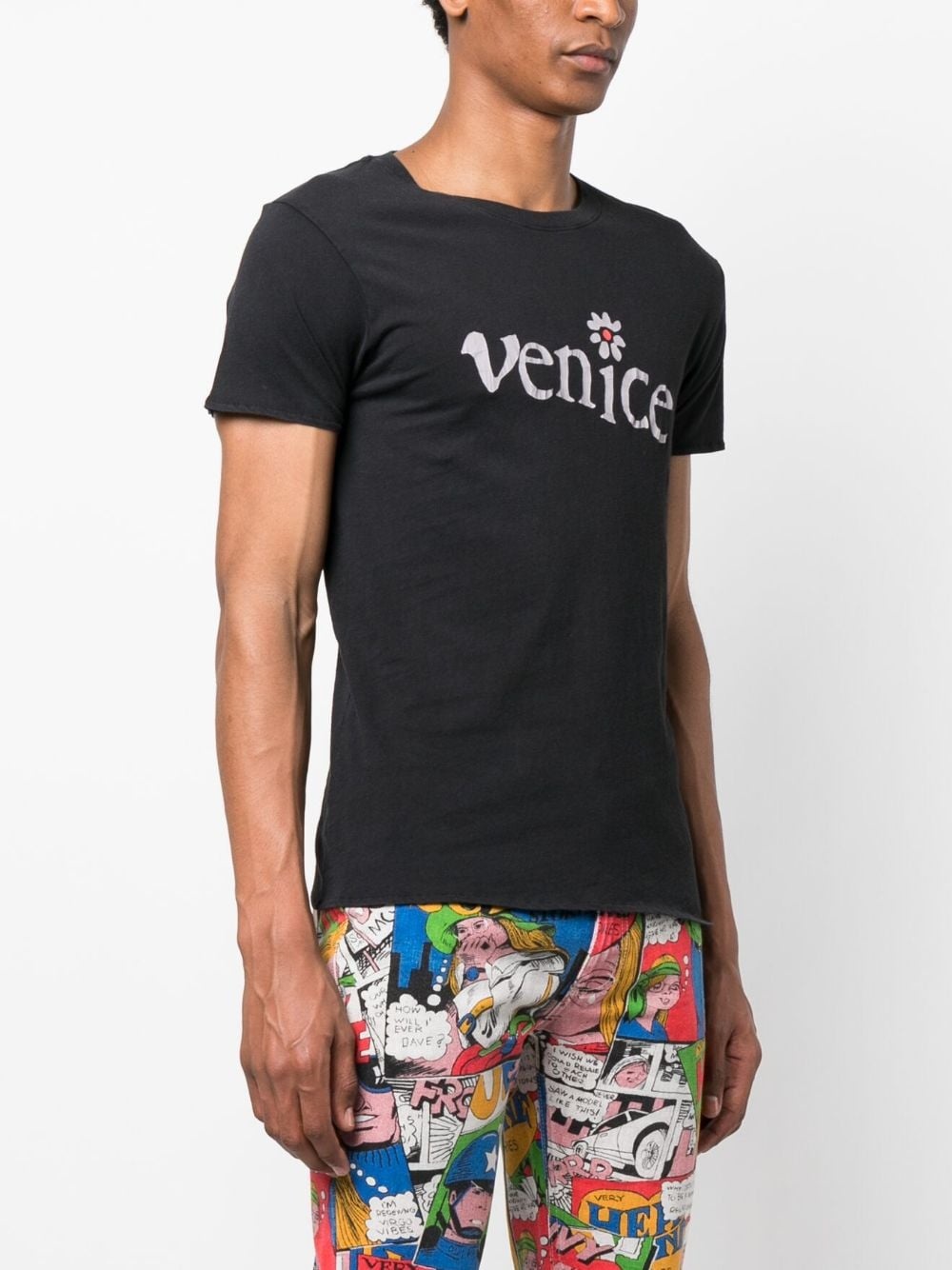 Venice-print cotton T-shirt - 4