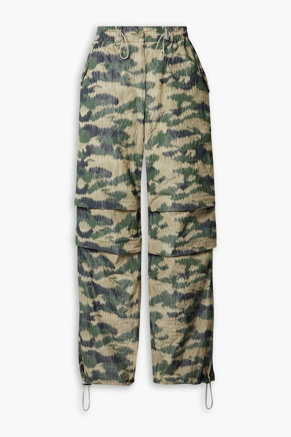 Camouflage-print ripstop straight-leg cargo pants - 1