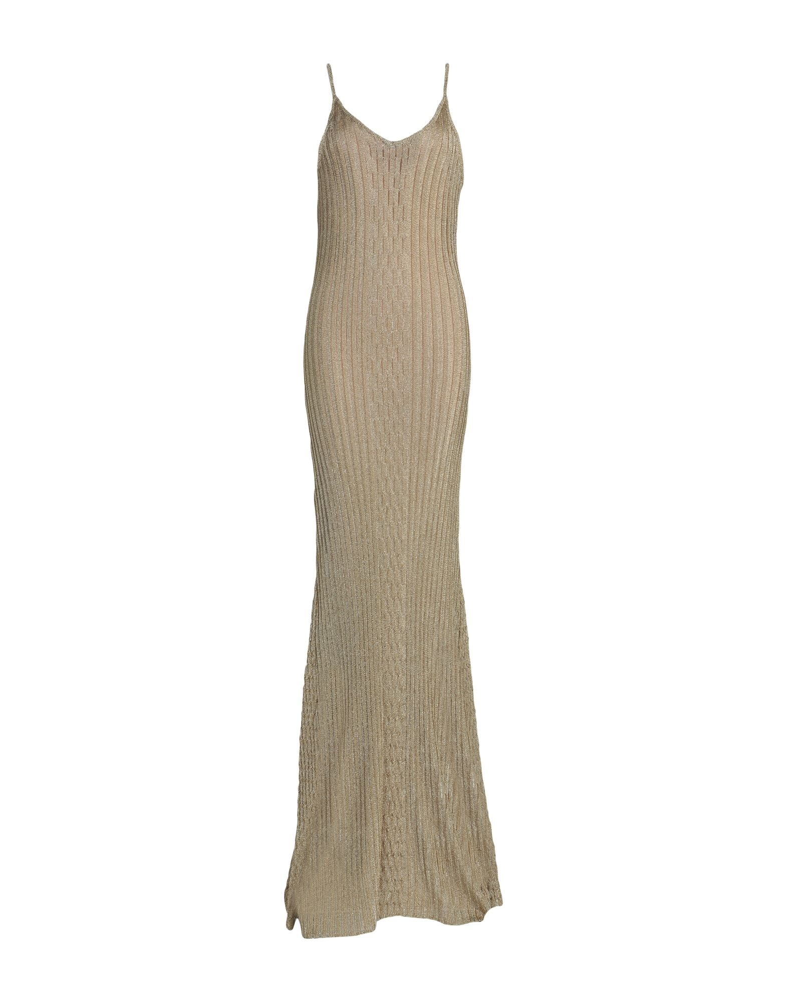 Gold Women's Long Dress - 1