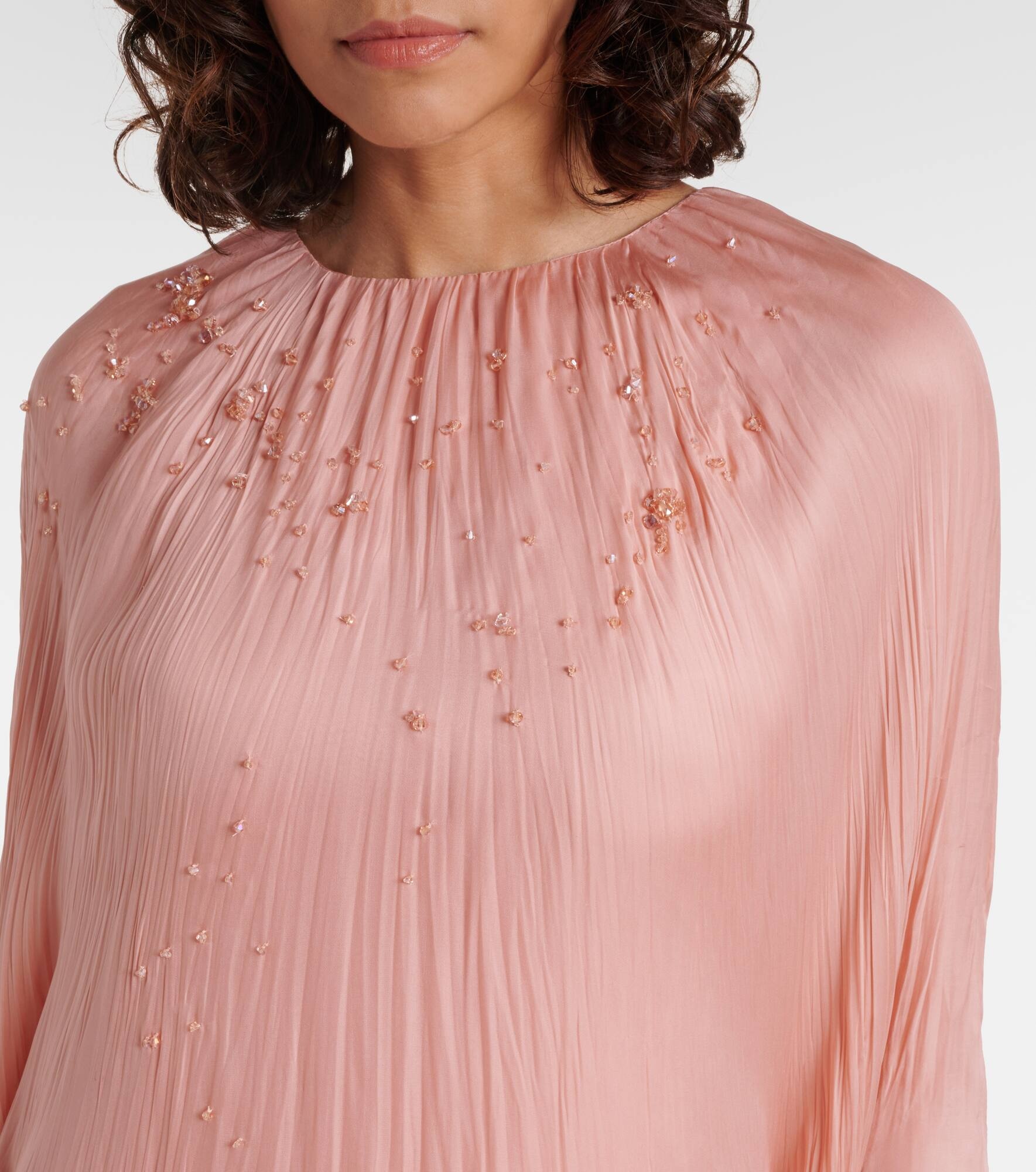 Embellished silk kaftan - 4