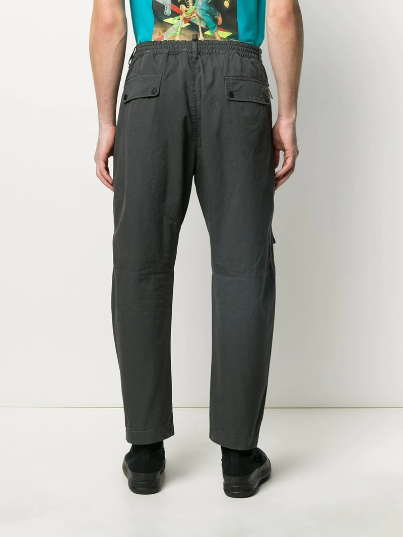 printed logo cargo trousers 4