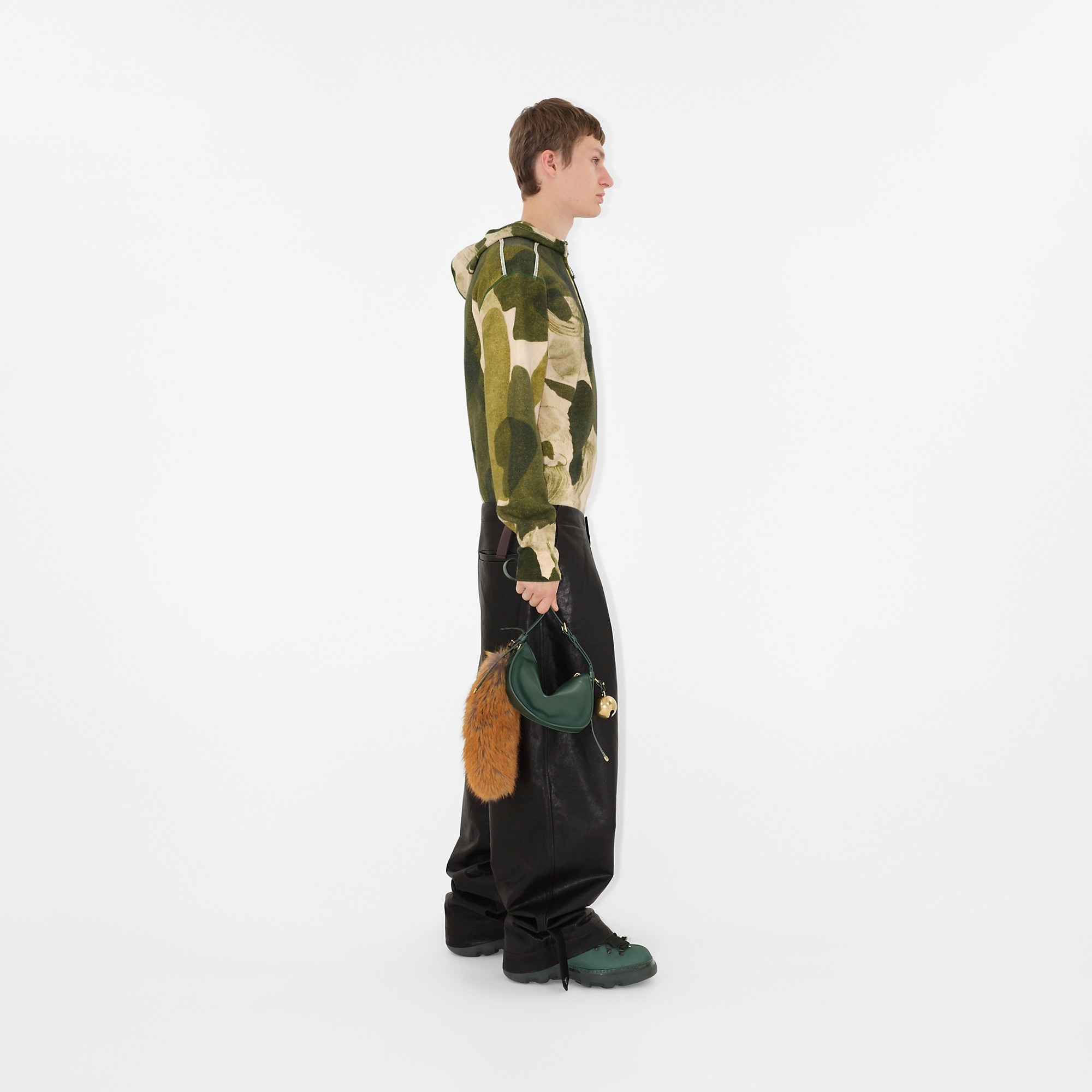 Camouflage Print Half-zip Hoodie - 3