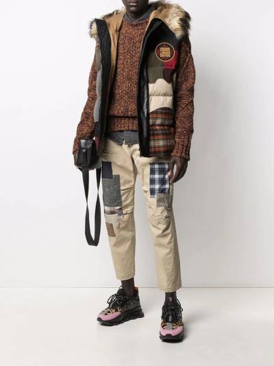 DSQUARED2 panelled padded down jacket outlook