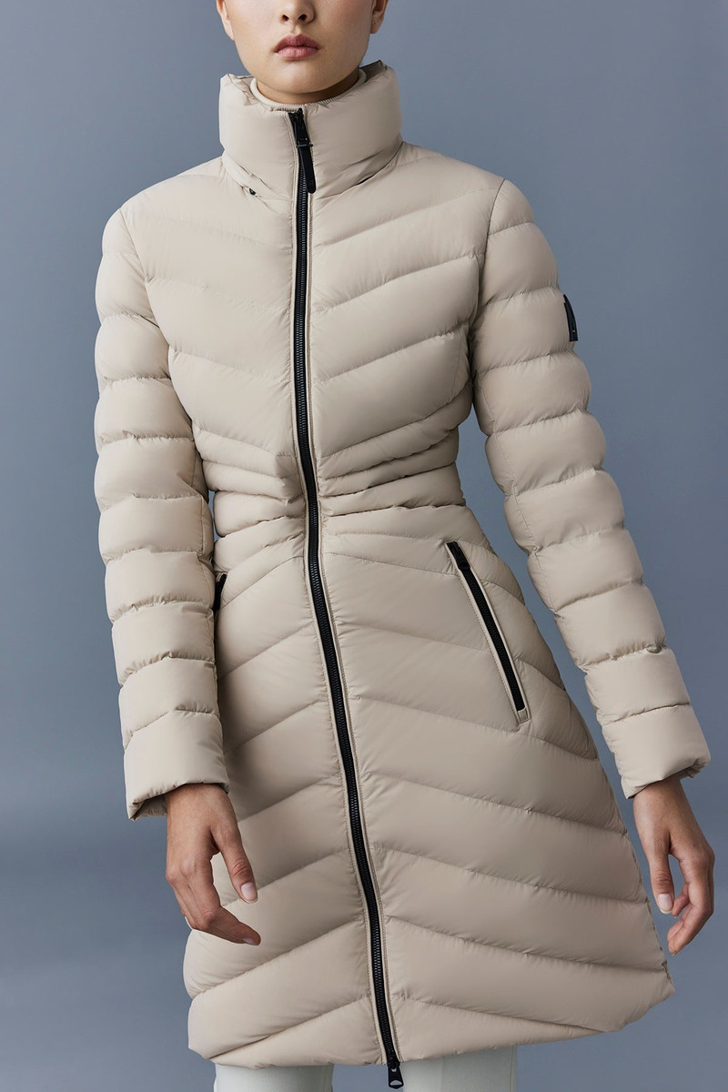 MACKAGE CAMEA-STR Stretch light down jacket with removable hood outlook