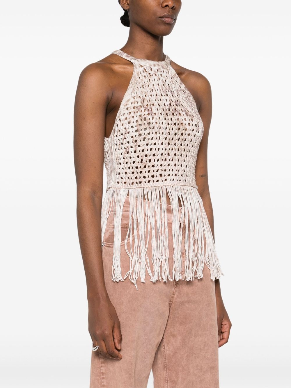 open-knit top - 3