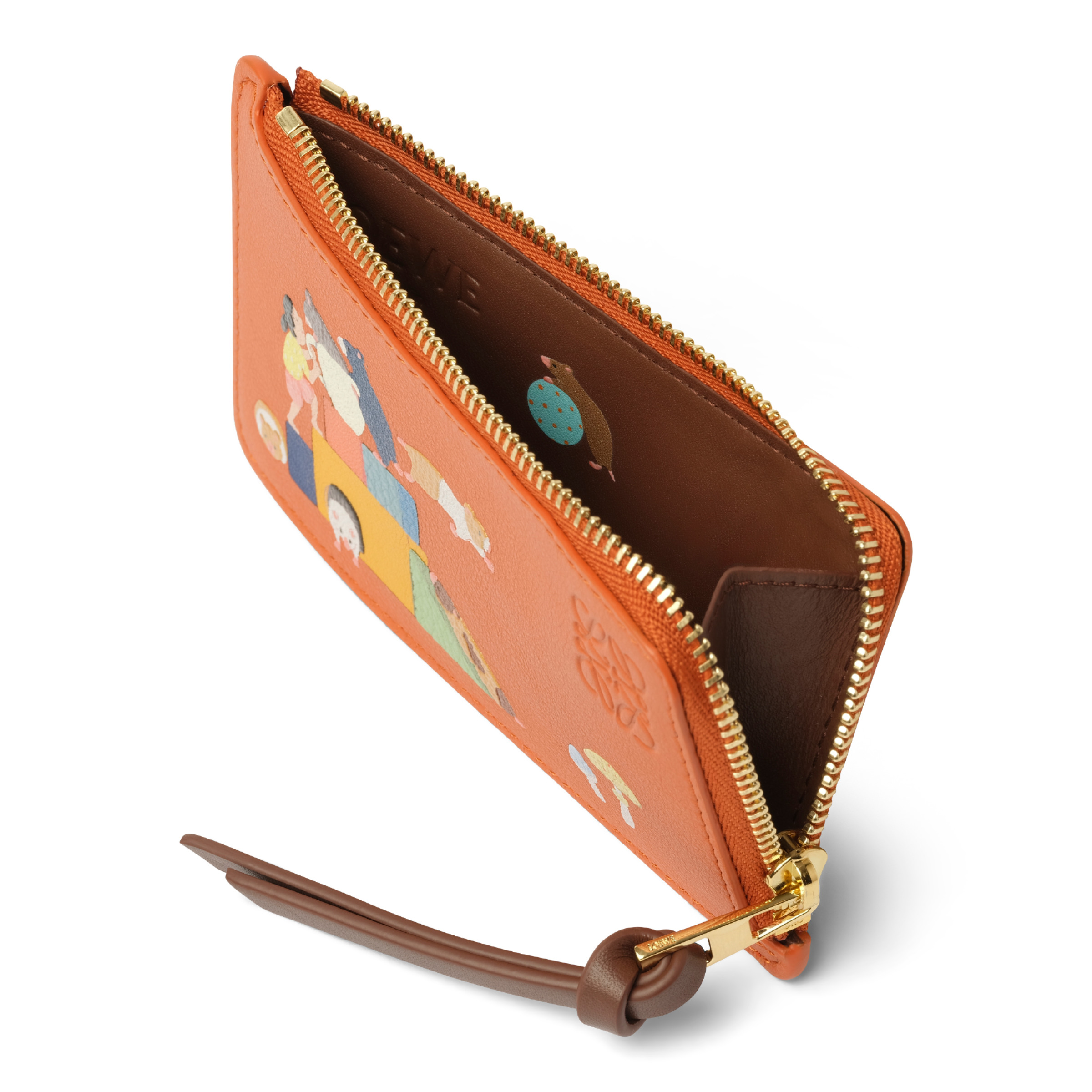 Loewe Hamster Coin Cardholder in Maple Orange | marais