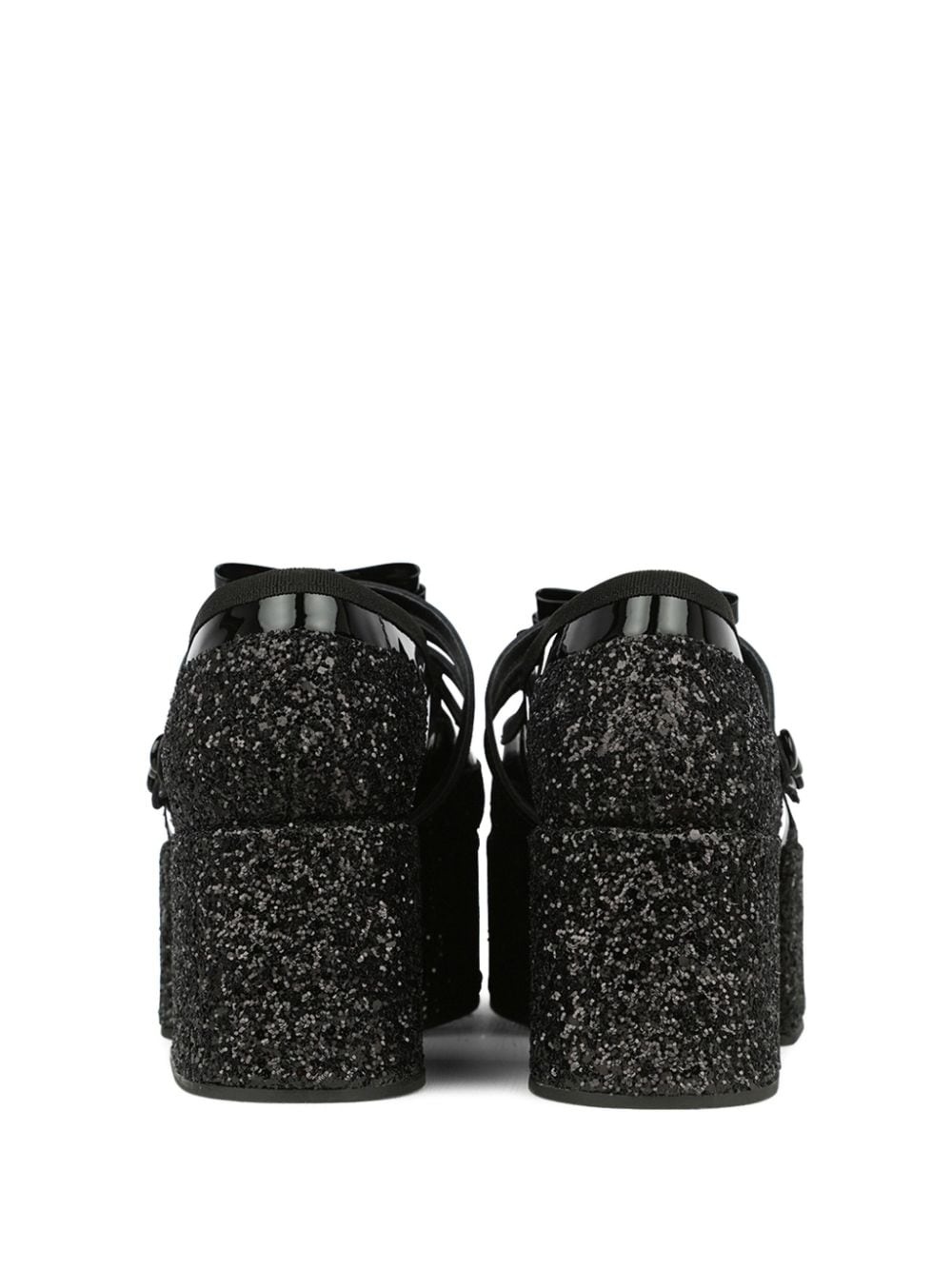 70mm glitter-embellished platform Mary Janes - 3