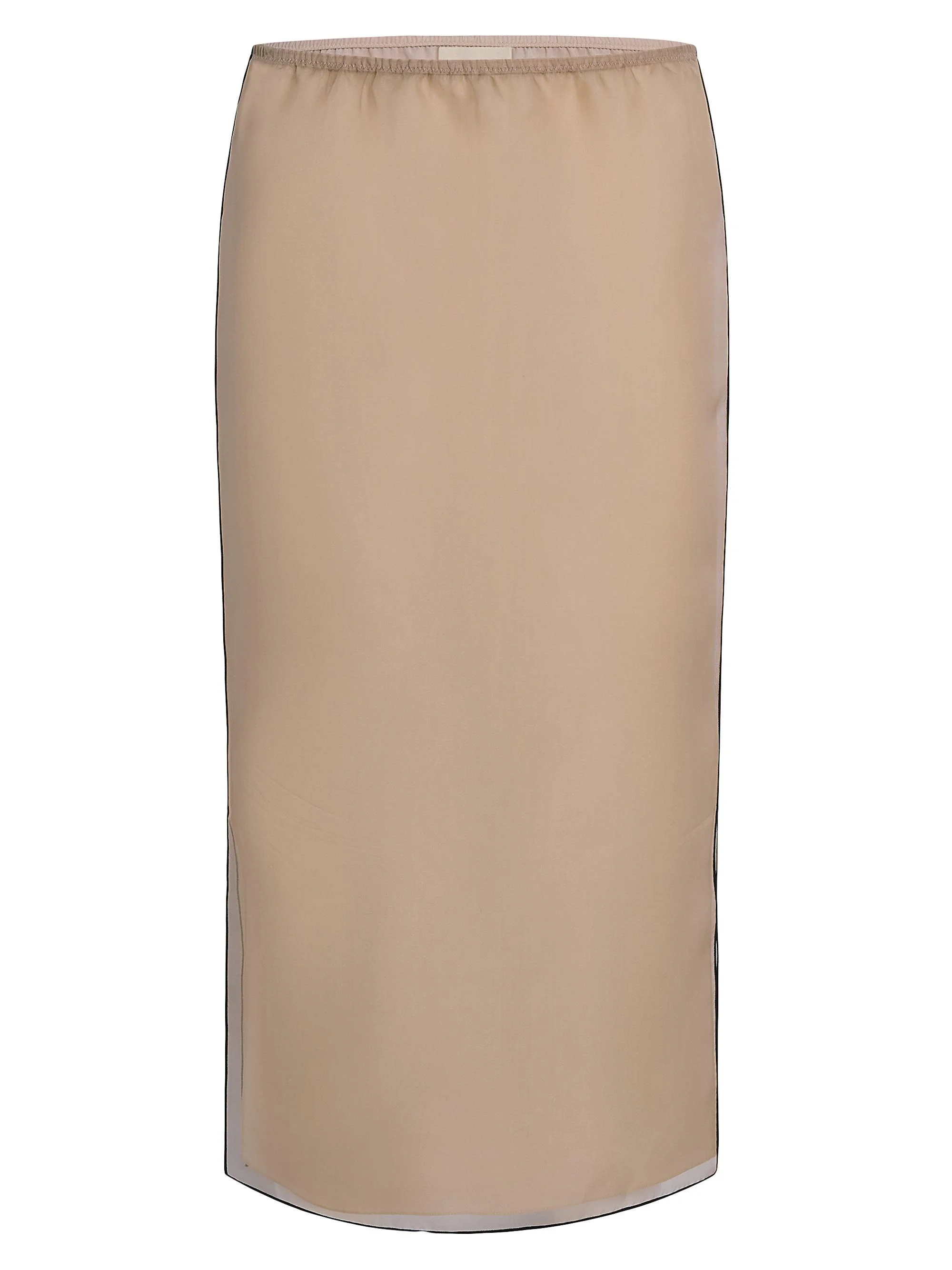 Women's Sydni Silk Midi-Skirt - Tea Stain - 1