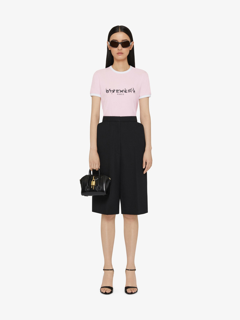 Givenchy GIVENCHY PARIS SLIM FIT T-SHIRT WITH LEOPARD PRINT outlook