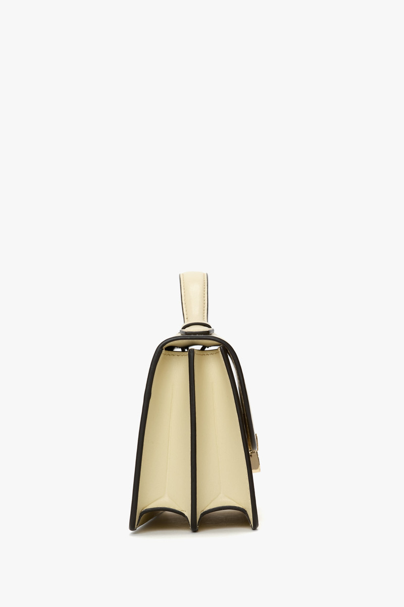Dorian Bag Small In Ivory Leather 3