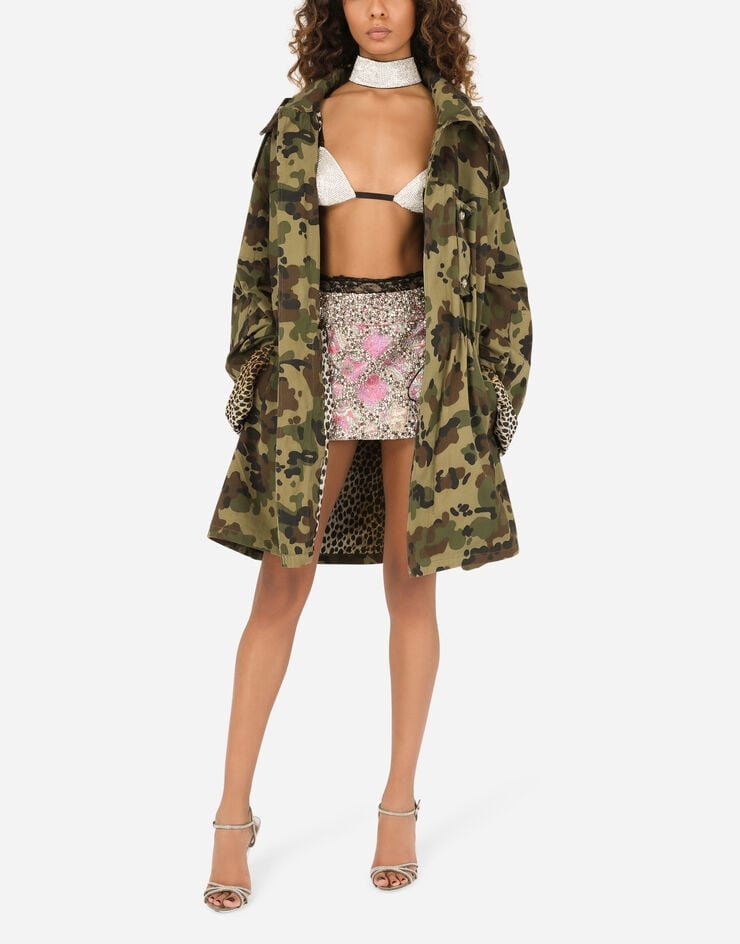 Camouflage-print cotton jacket - 6